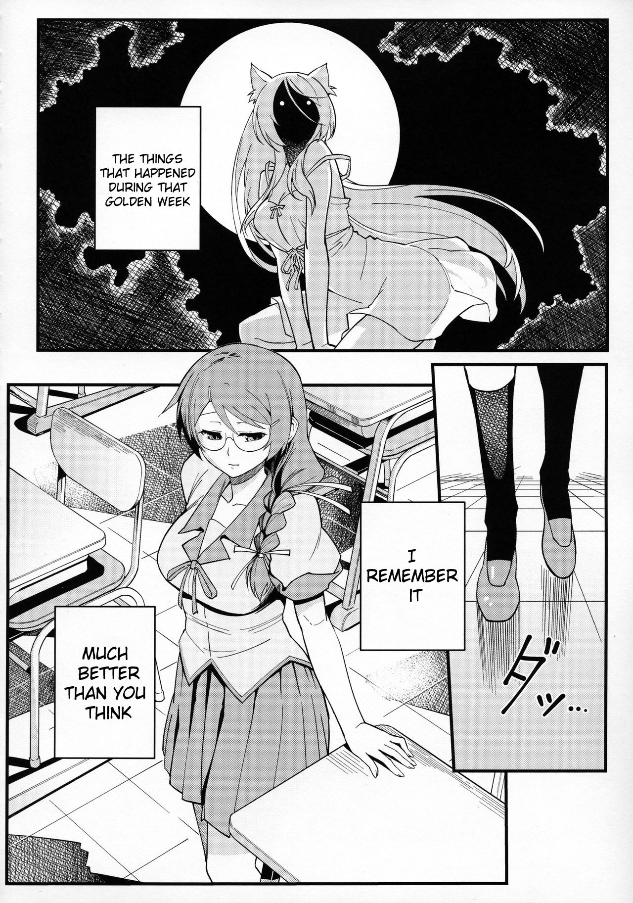 (C90) [Kayoudou (Shouka)] Hanekawa BLACK (Bakemonogatari) [English]