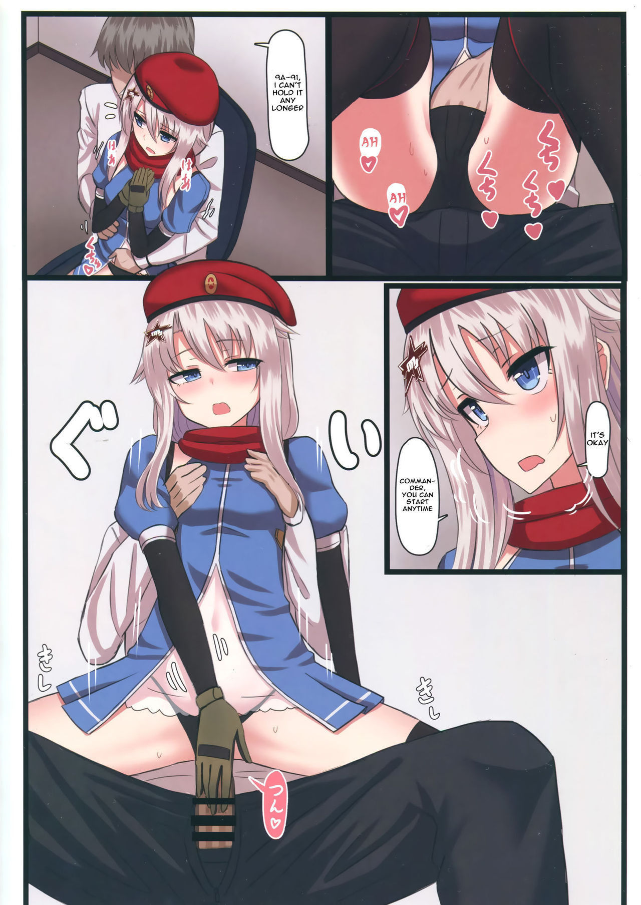 (C95) [LAB CHICKEN (Yakob)] 9A-91-chan wa Shikikan to Chomechome Shitai! | 9A-91 Wants to Do Naughty Things with Commander! (Girls' Frontline) [English] [Spicaworks]