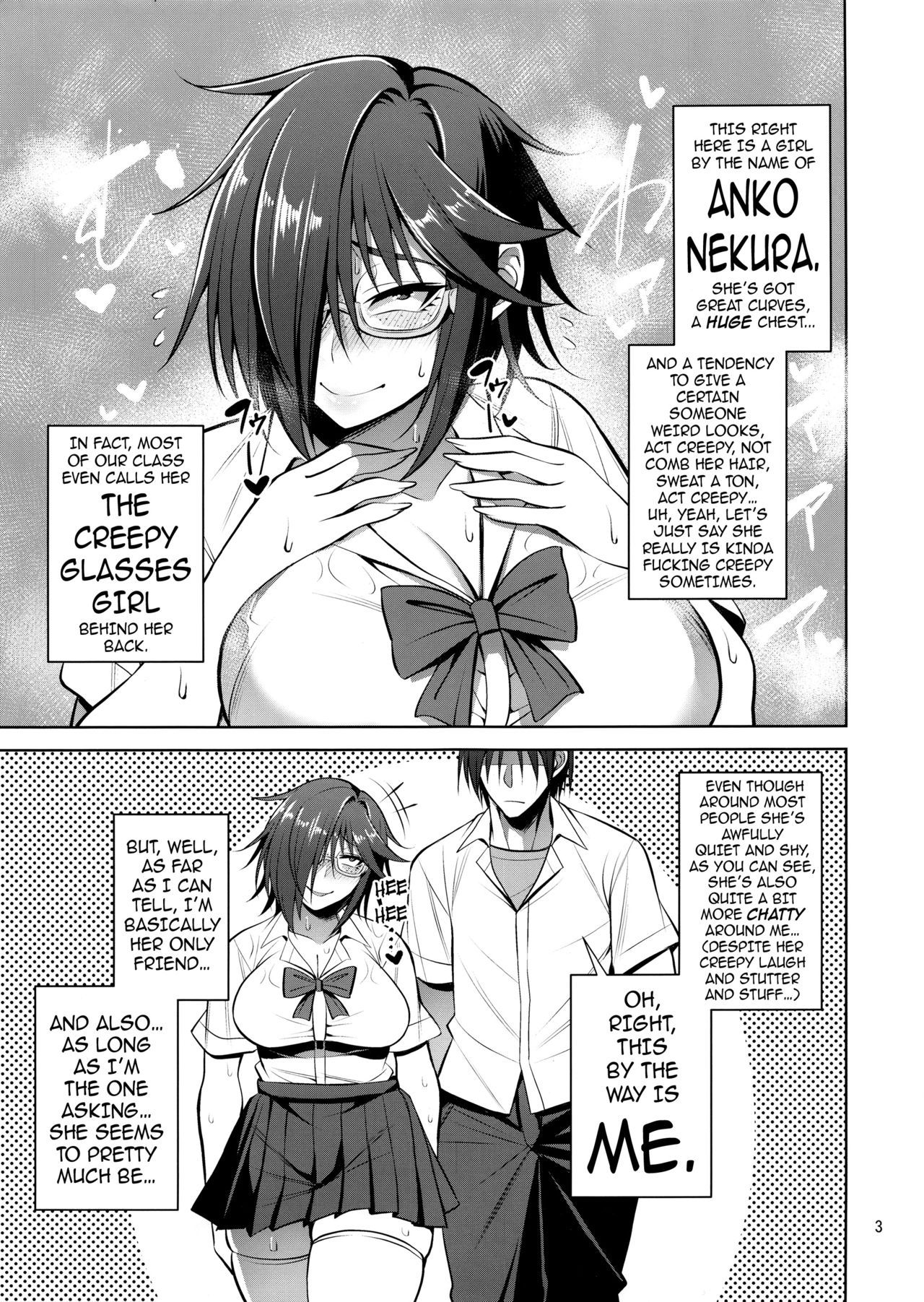 (C95) [Mousou Engine (Korotsuke)] Nekura Megane ♀ no Hon | The Creepy Glasses Girl Book [English] {darknight}