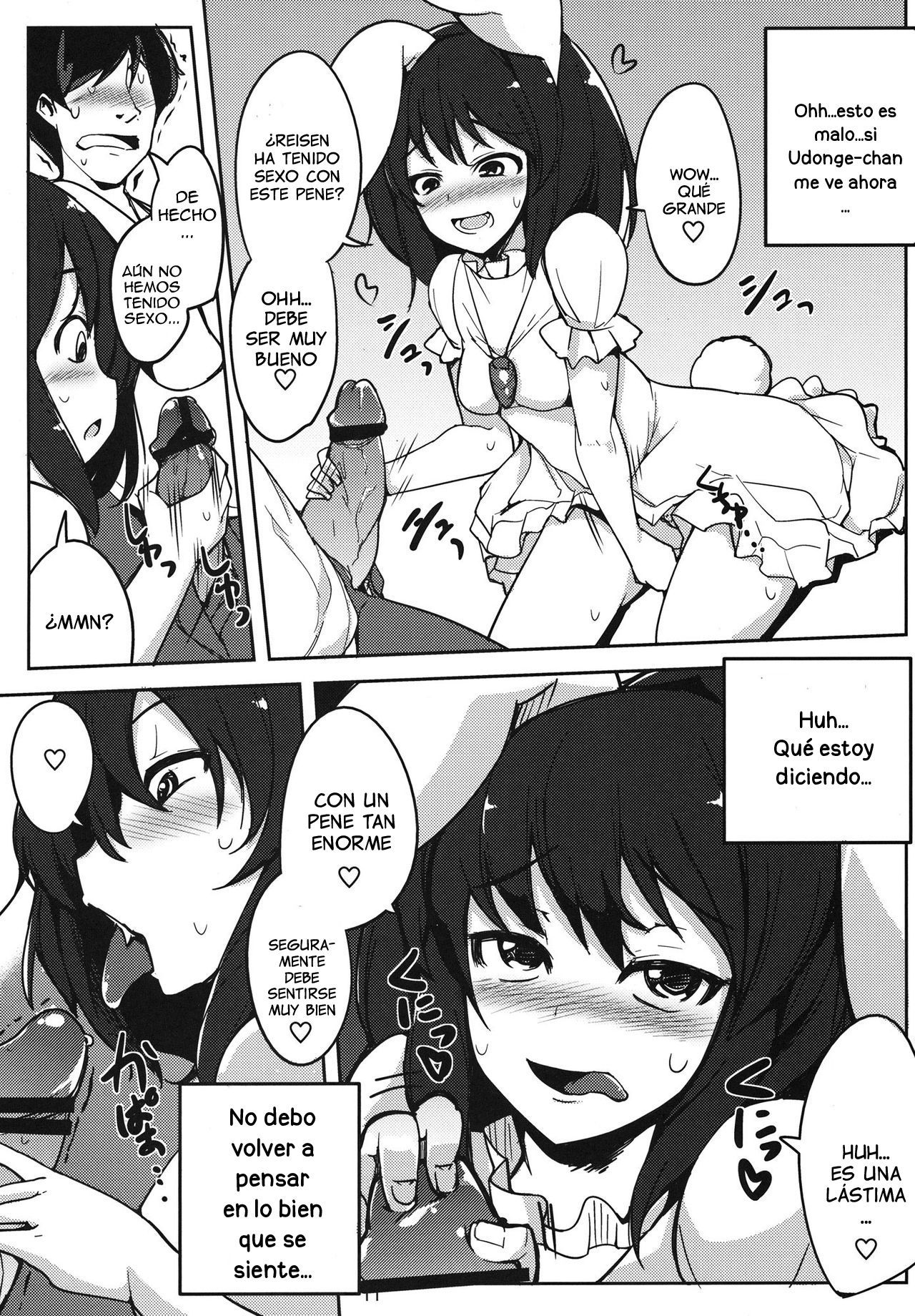 (Reitaisai 10) [Ippongui] Kanojo ga Iru noni Uwaki Shite Tewi-chan to Sex Shita (Touhou Project) [Spanish] [Lanerte]