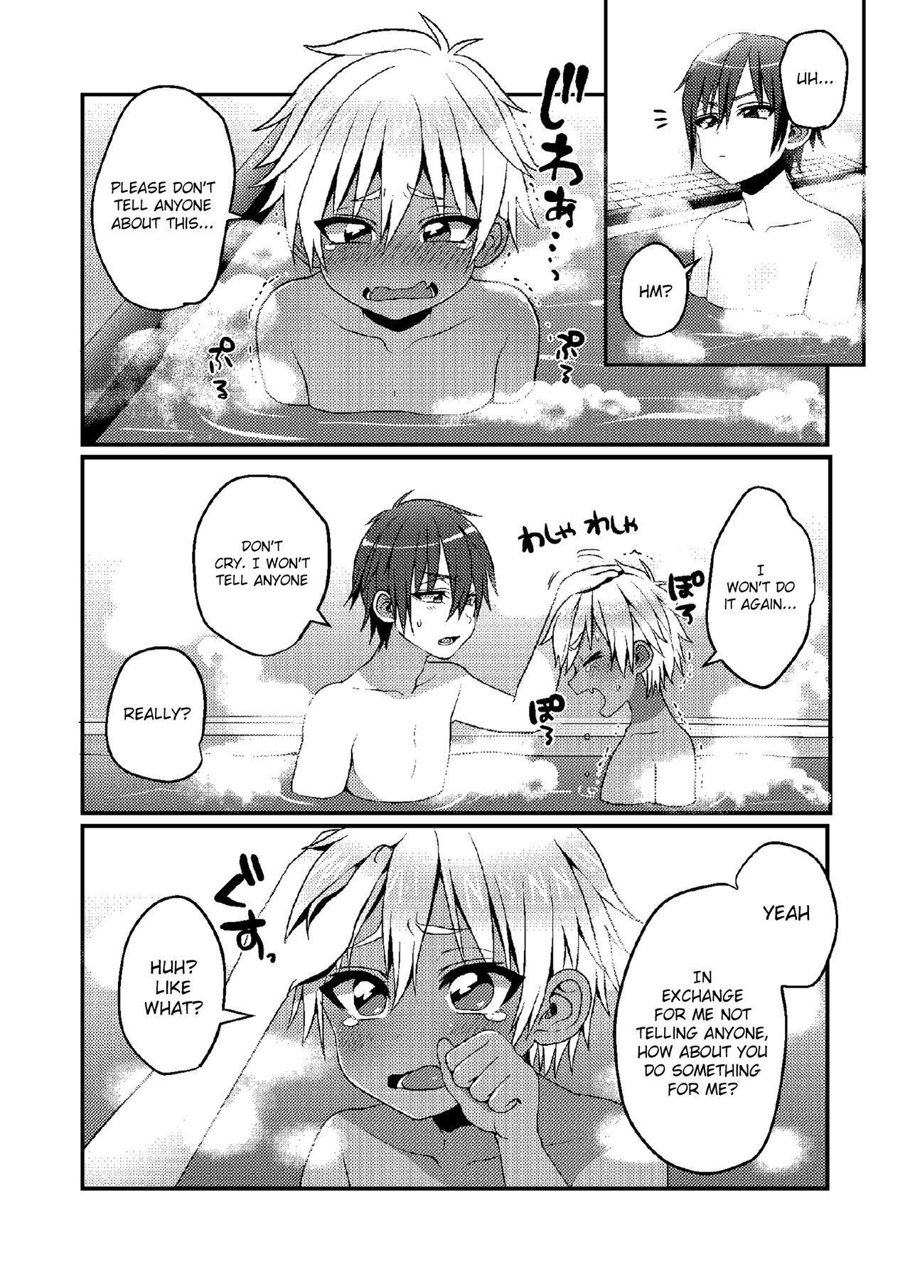 (C95) [Koneko Gumi (Poron)] Sentou de Hitori Asobi o Suru Otokonoko no Ohanashi [English] {TheRobotsGhost}