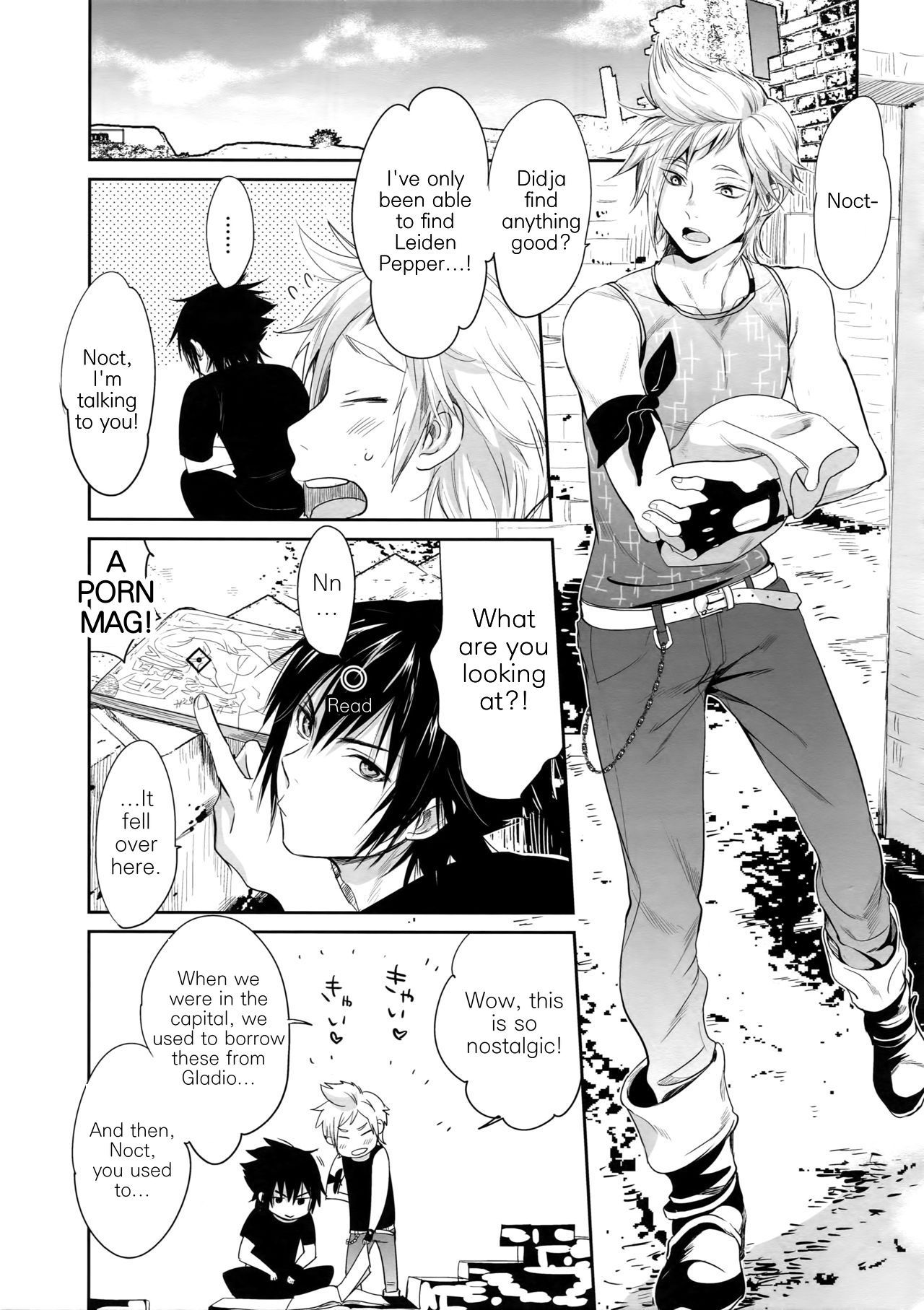 (HaruCC22) [Inufuro] Nanda, Tada no Erobon ka. | Oh, It's Just Your Average Porn Mag. (Final Fantasy XV) [English]