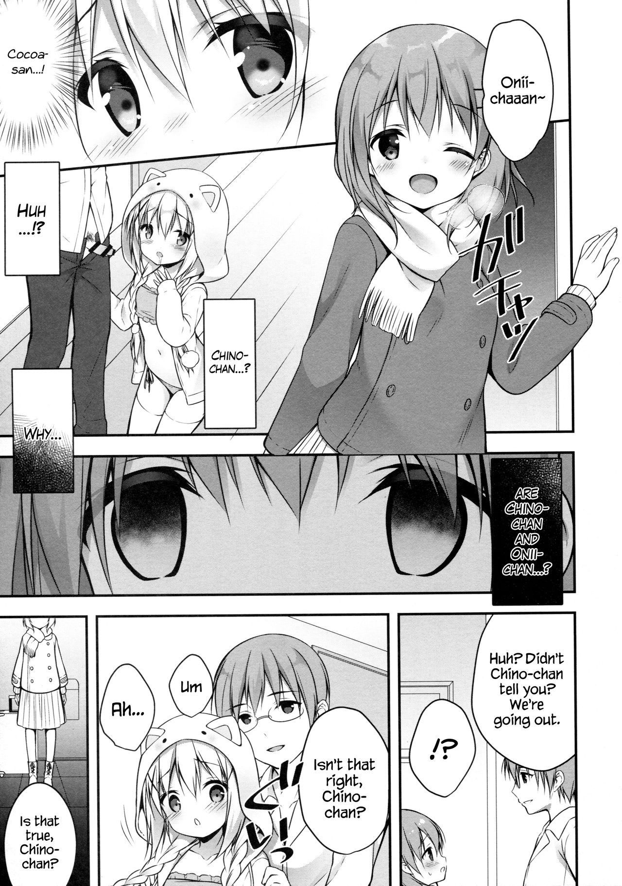 (C91) [CHOCOLATE CUBE (Miwa Futaba)] Chino-chan wa Goshuushin 4 (Gochuumon wa Usagi desu ka?) [English] {Hennojin}