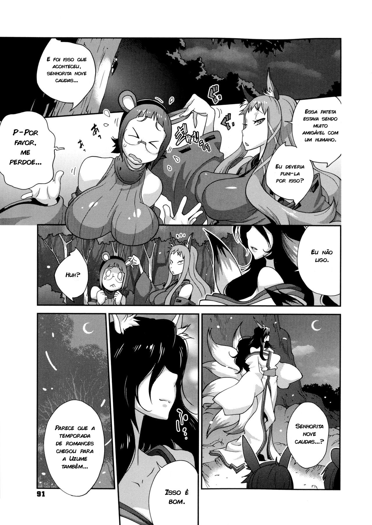 [Kotoyoshi Yumisuke] Hyakka Nyuuran ~UZUME~ | Hundred Blossoms Raging Boobs ~UZUME~ Ch 05 [Portuguese-BR] [zk3y]