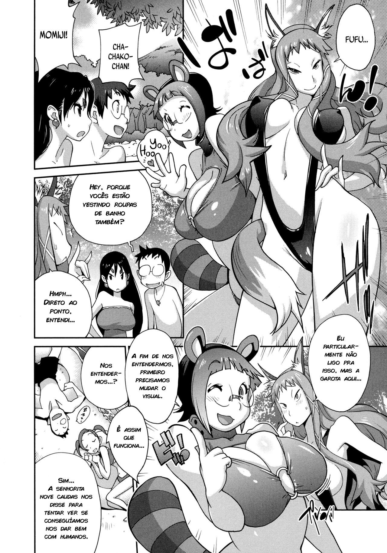 [Kotoyoshi Yumisuke] Hyakka Nyuuran ~UZUME~ | Hundred Blossoms Raging Boobs ~UZUME~ Ch 05 [Portuguese-BR] [zk3y]