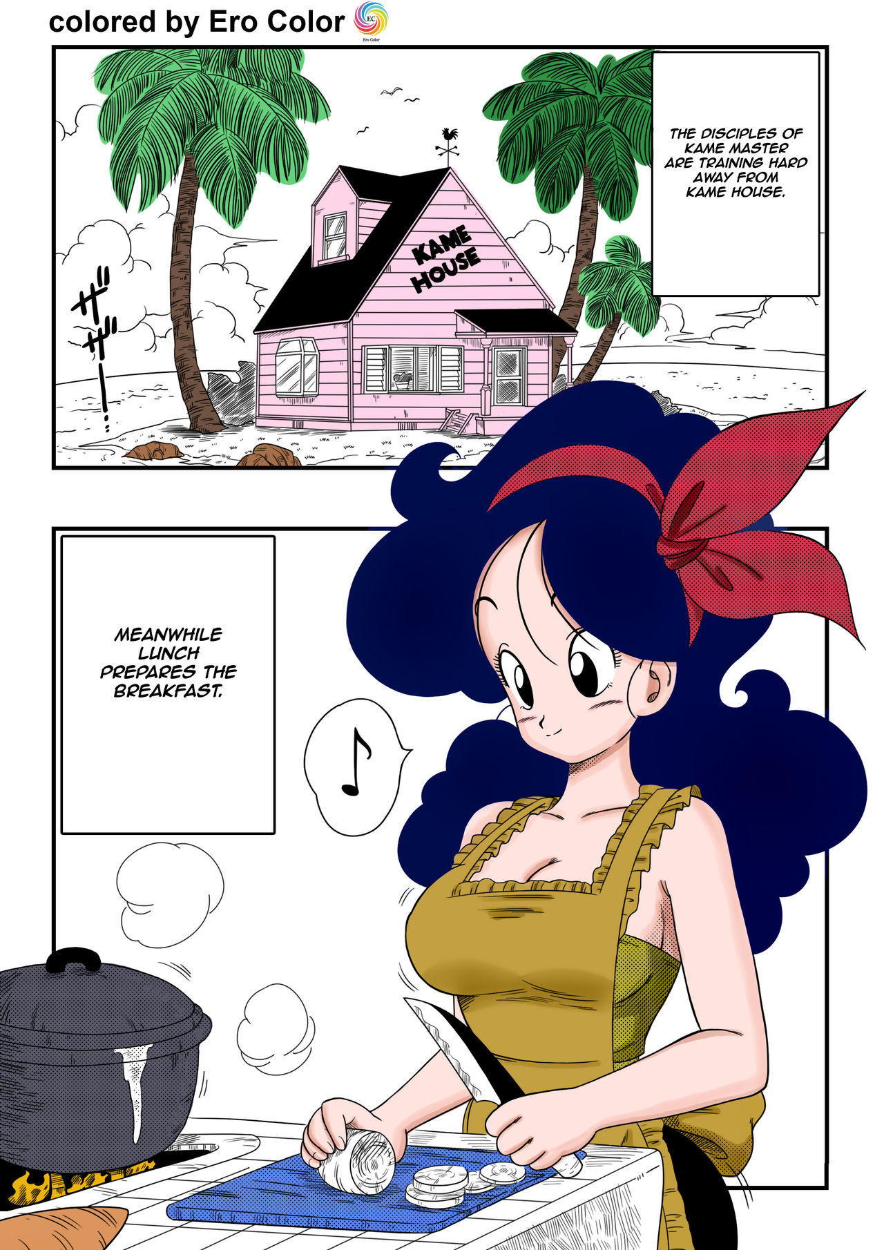 [Yamamoto] Hard na Oshigoto! | It's hard work! (Dragon Ball) [English][Colorized][Sample]