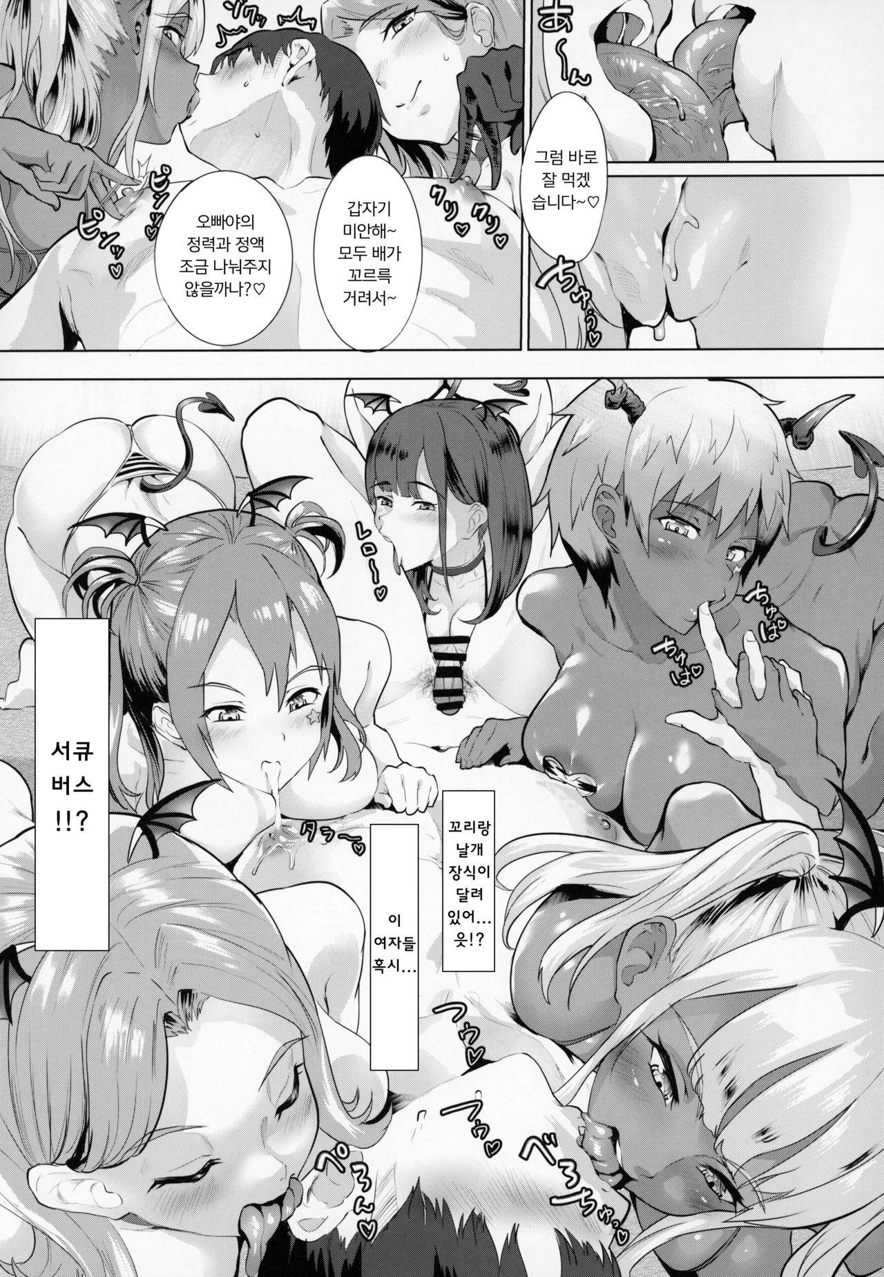 (C95) [nul_Neverland (Navier Haruka 2T)] Deli Succu!! vol. 3.0 ~Succubus no Harem ni Gyaku Delivery Sarete Shiboritsukusareta Repo~ | 딜리☆서큐!! vol3.0  [Korean] [팀 마스터]