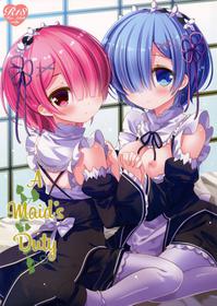 (C90) [@ism (Aono Ribbon)] Maid no Oshigoto | Maid's Duty (Re:Zero kara Hajimeru Isekai Seikatsu) [English] [EHCOVE]