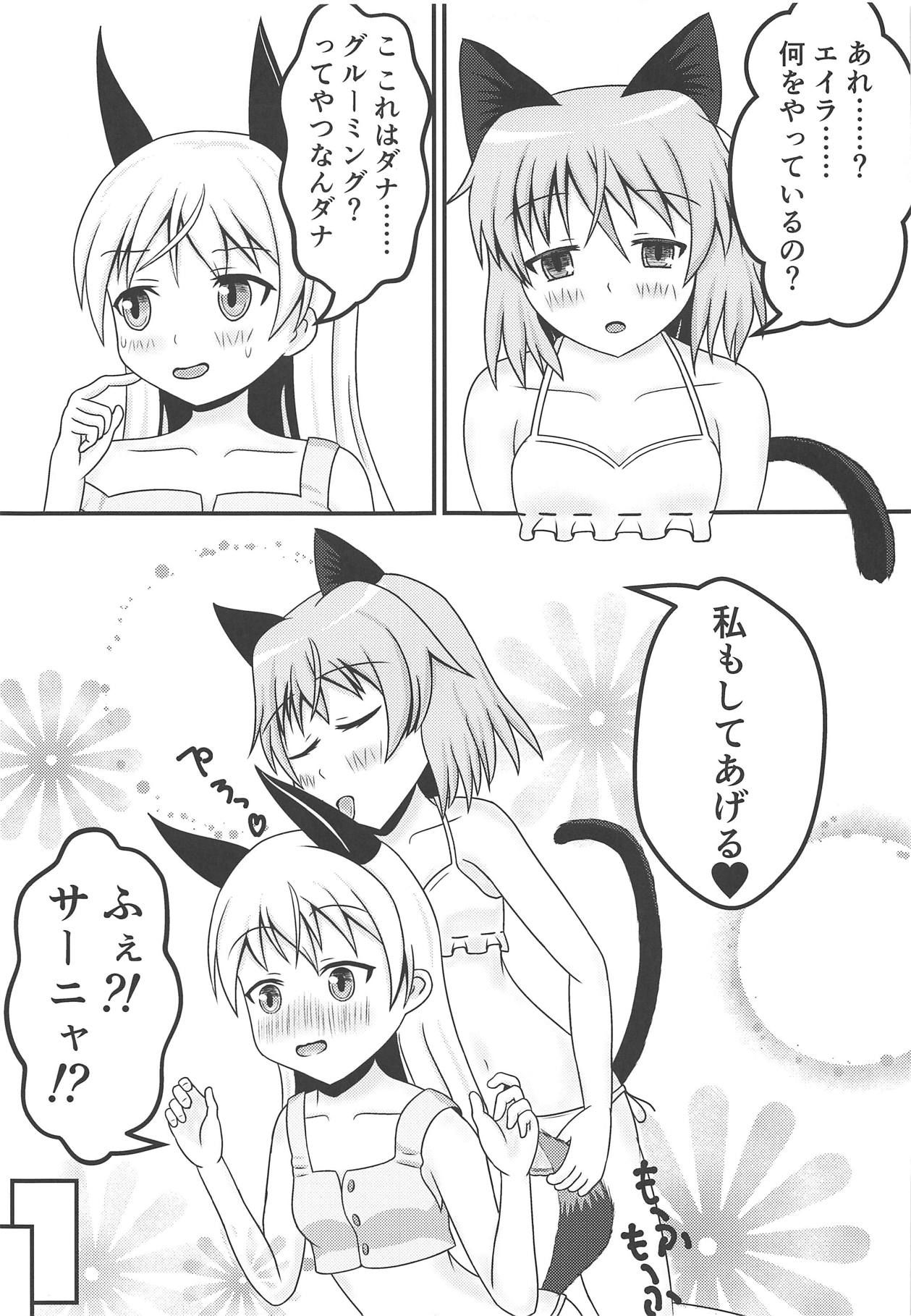 (C95) [Mohumohu Lily (Nyanko)] Neko to Kitsune no Amai Yume (Strike Witches)