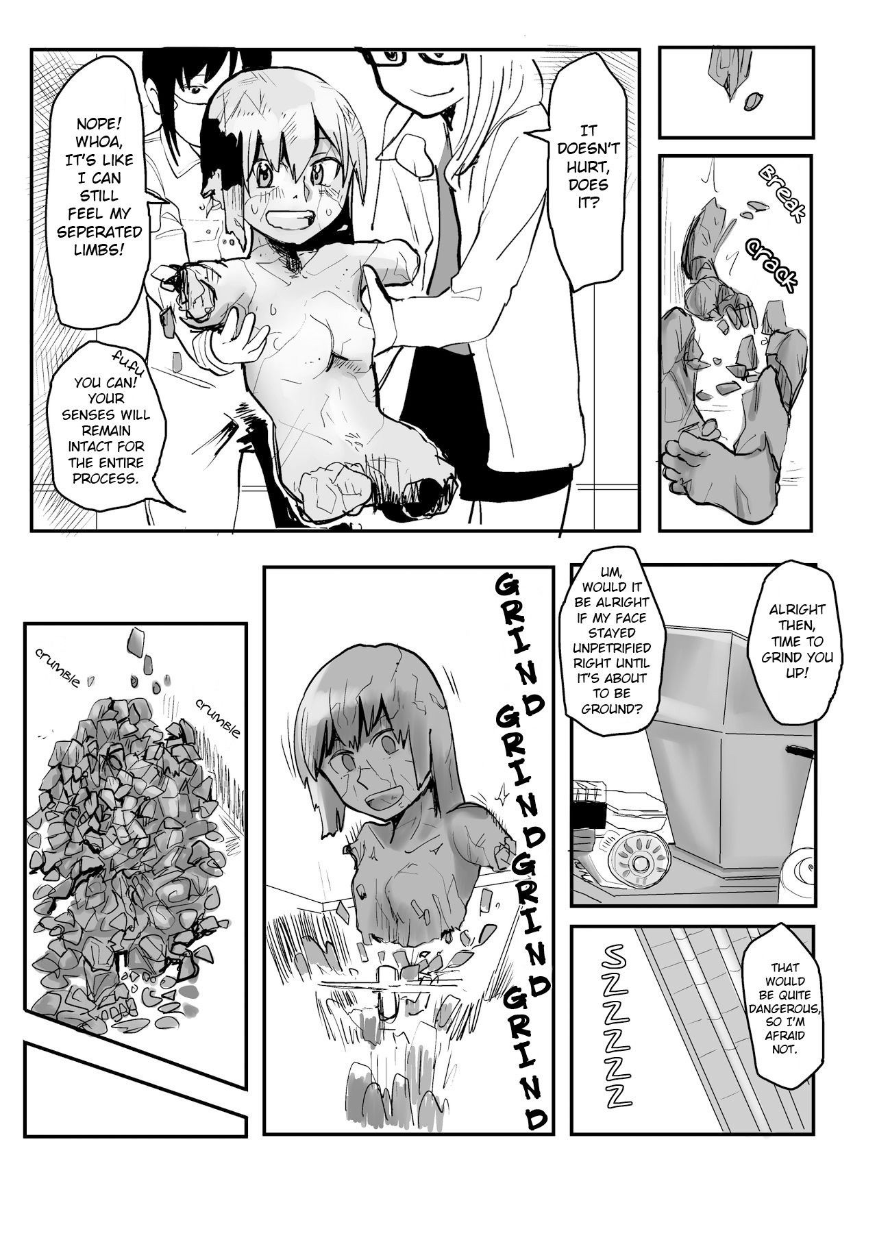 [Hazuki] Sekka Shite Konagona ni Saretai Joshi | The Girl Who Wanted to be Petrified and Ground Up [English]