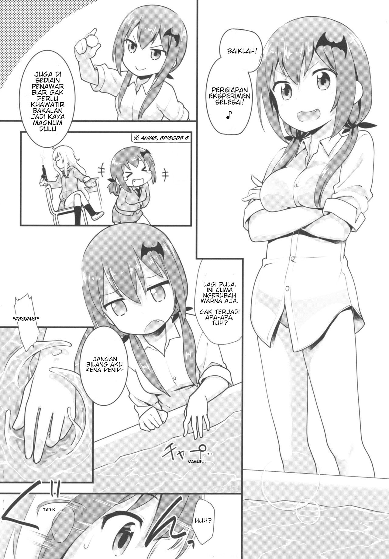 (C92) [Rotary Engine (Kannazuki Motofumi)] Satania VS Shokushuburo | Satania VS Mandi Tentakel (Gabriel DropOut) [Indonesian] [Erochi Station]