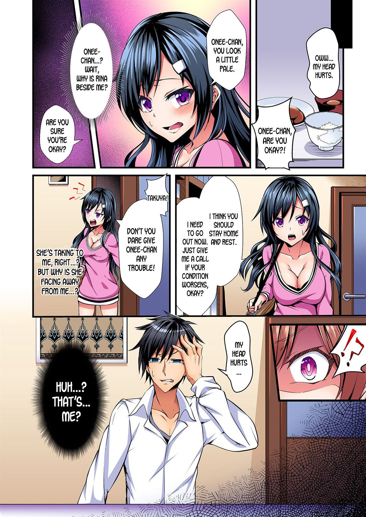 [Suishin Tenra] Switch bodies and have noisy sex! I can't stand Ayanee's sensitive body ch.1-2 [desudesu]