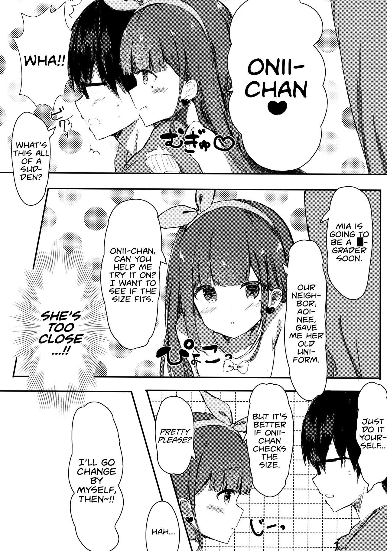 (COMIC1☆13) [PoyoPoyoSky (Saeki Sola)] Can I Have Onii-chan's Virginity? | Onii-chan no Doutei Moratte Agete mo Ii yo? [English] [Marv]