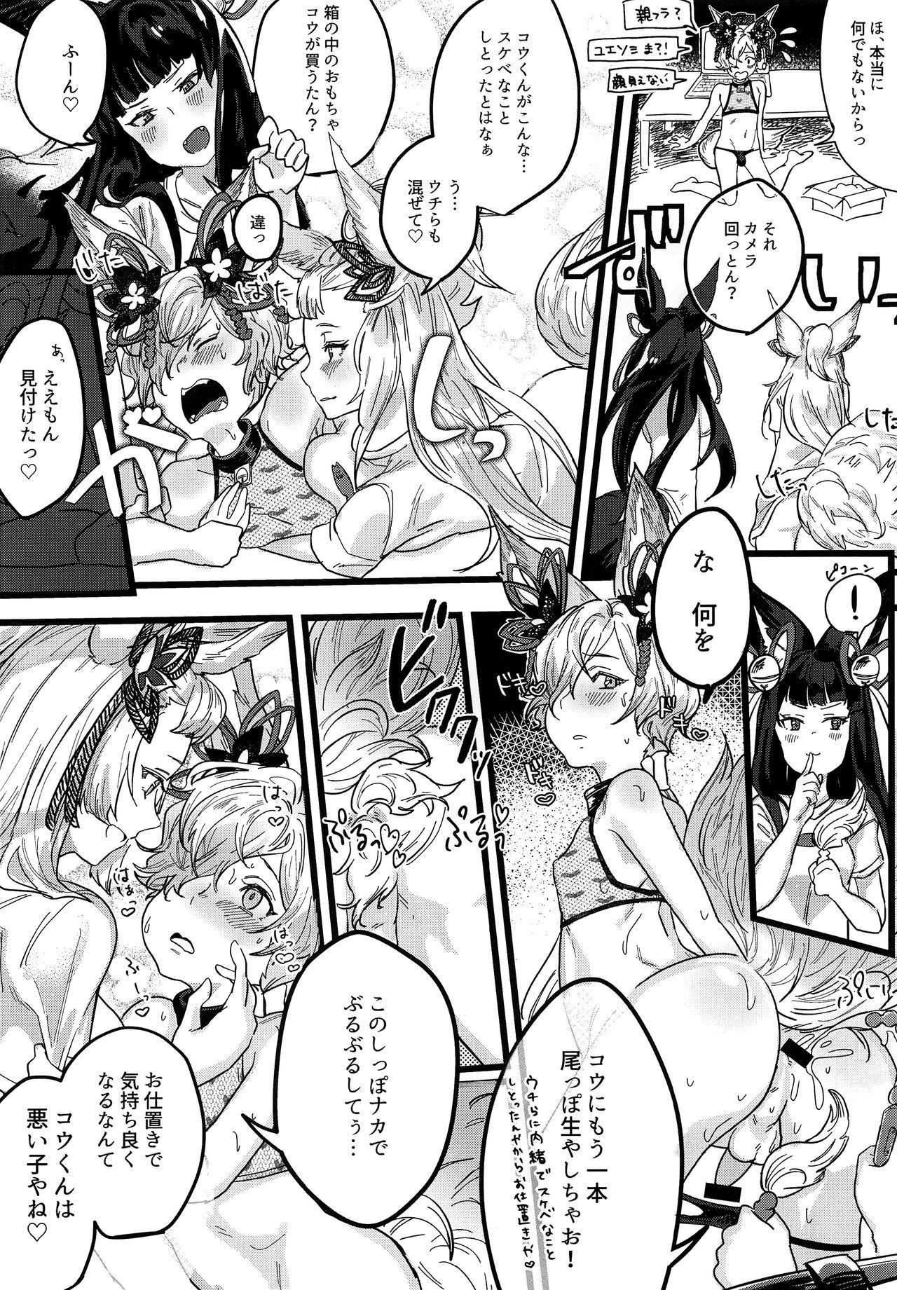 [White Canned Peaches (Momose Sumomo)] Kou-kun ga Ecchi na Haishin Shiteru tte Hontou desu ka!? (Granblue Fantasy)