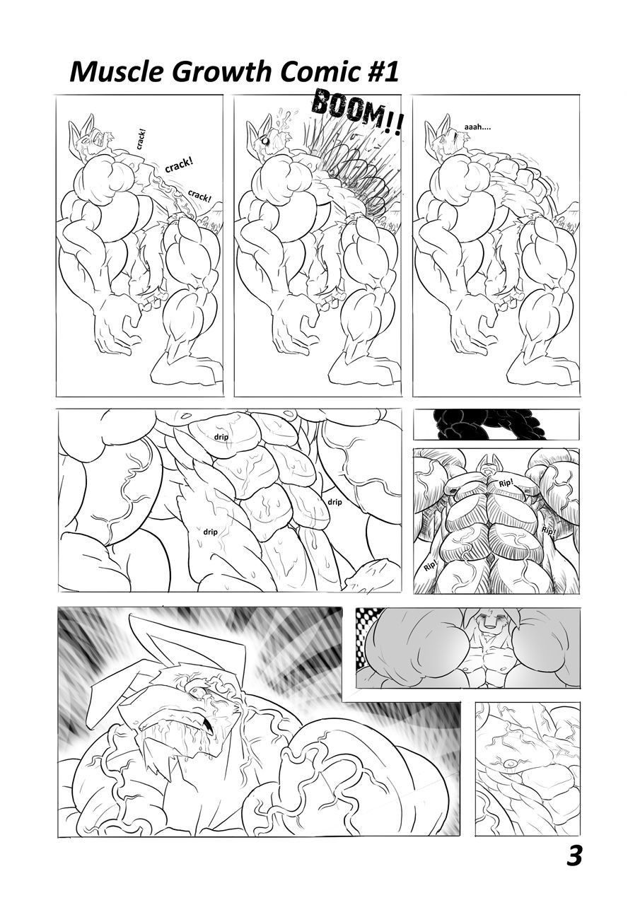 [WolfieCanem] Muscle Growth Comic