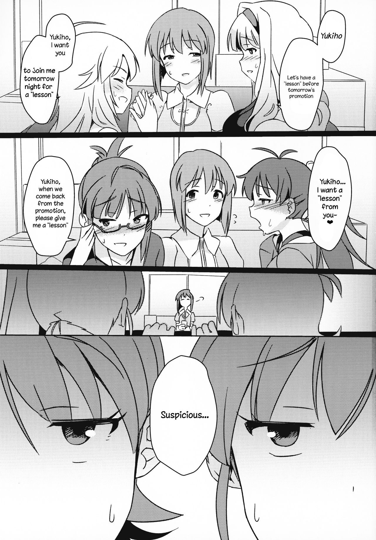 (C95) [Suimitsutou Koubou (Momo no Suidousui)] Yuki Chinpo - Futanari Yukiho to Ami Mami ga Himitsu no Tokkun Suru Hon (THE IDOLM@STER) [English] [TreePerception]