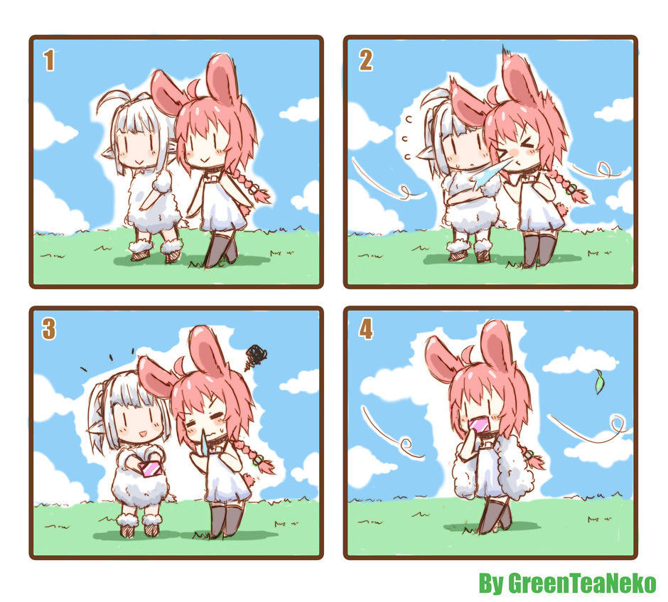 [GreenTeaNeko] MON GIRL 4koma [Ongoing]