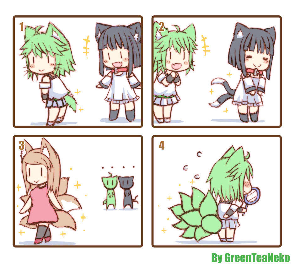 [GreenTeaNeko] MON GIRL 4koma [Ongoing]