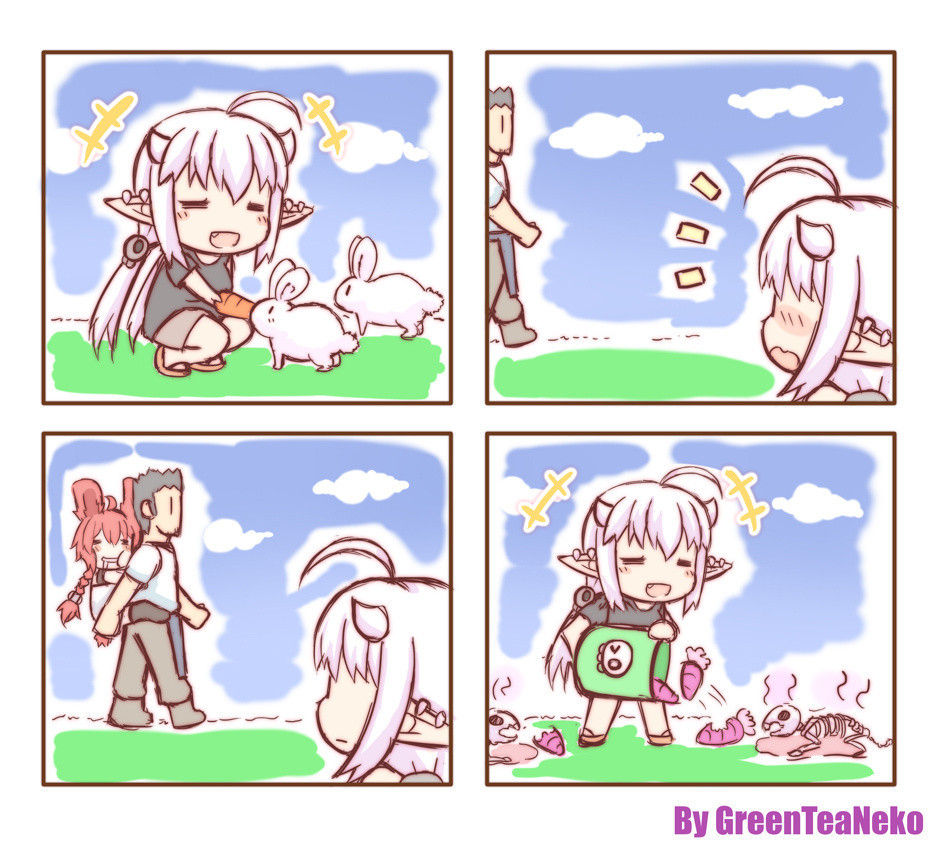 [GreenTeaNeko] MON GIRL 4koma [Ongoing]