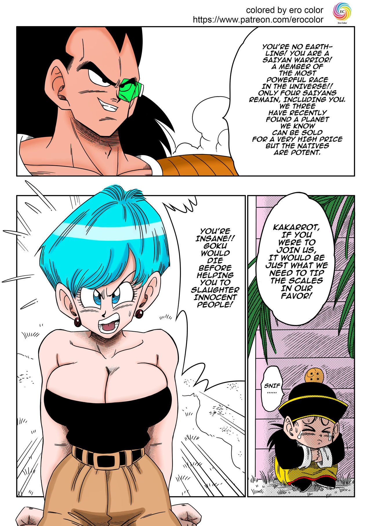 [Yamamoto] Warui Aniki - Bulma ga Yuukai Sareta!   EVIL BROTHER (Dragon Ball Z)[English][Colorized][Erocolor]