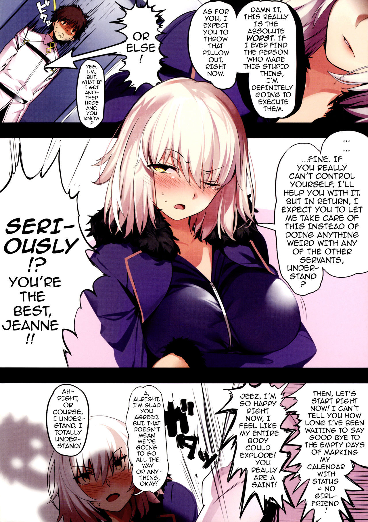 (C92) [Kansai Gyogyou Kyoudou Kumiai (Marushin)] Jeanne Alter ni Onegai Shitai? + Omake Shikishi | Did you ask Jeanne alter? + Bonus Color Page (Fate/Grand Order) [English] {darknight} [Decensored]