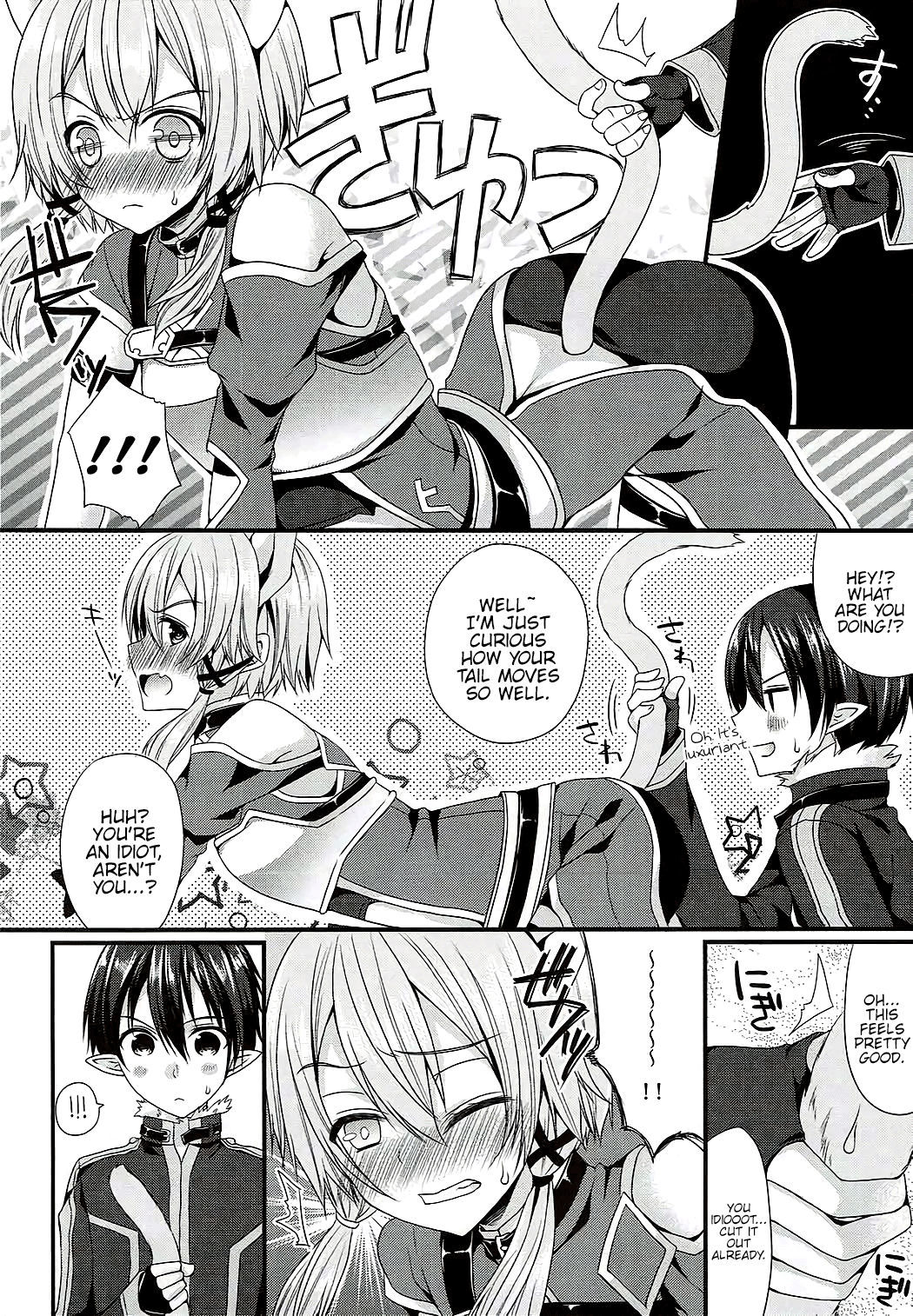 (C87) [Gachapin Mukku. (Mukai Kiyoharu)] Itazura Shippo (Sword Art Online) [English] {Hennojin}