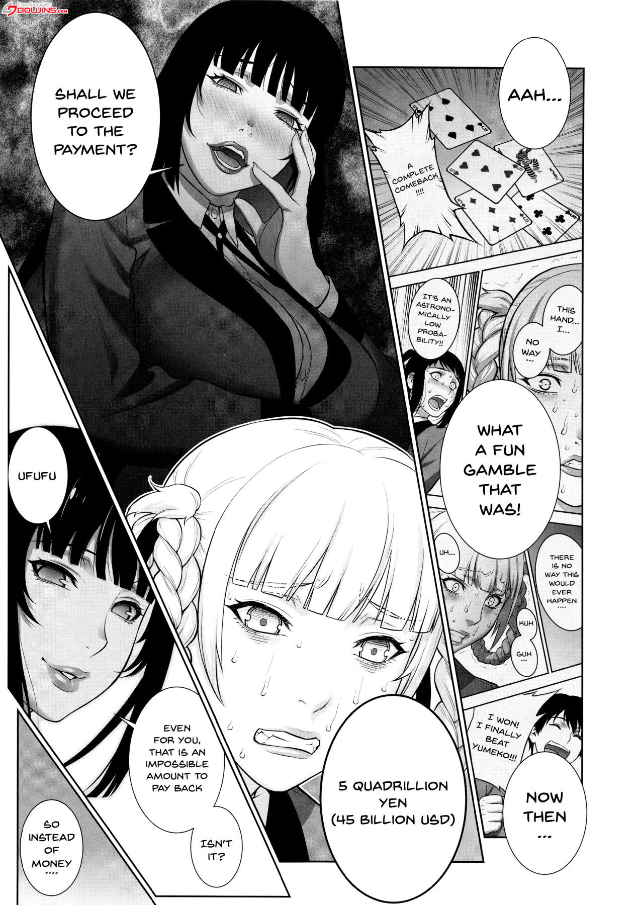 (COMIC1☆13) [Motchie Kingdom (Motchie)] Make mo Maketari 5000 Chouen! | This Defeat Costs 5000 Trillion Yen! (Kakegurui) [English] {Doujins.com}