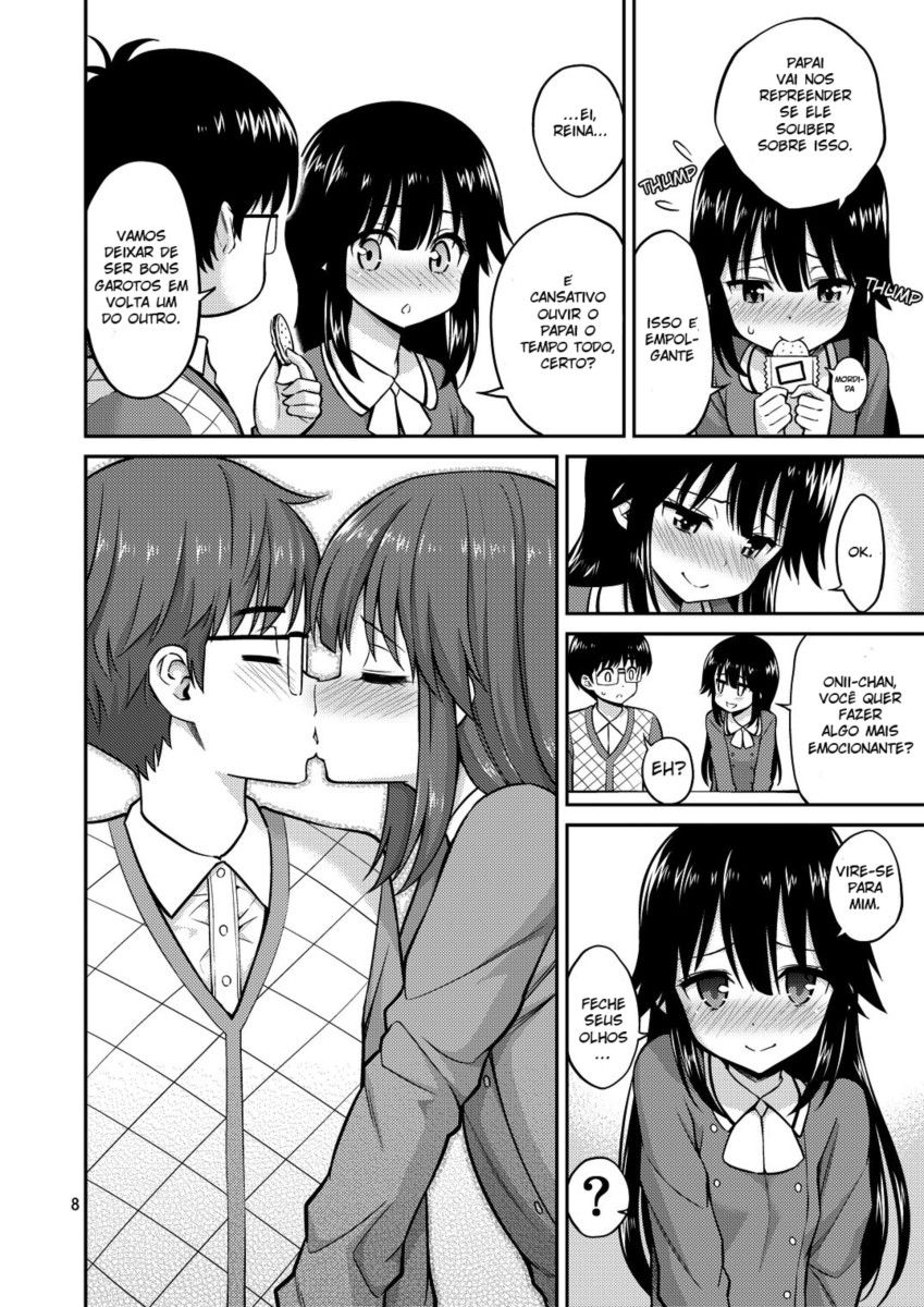 [Popochichi (Yahiro Pochi)] Imouto to Uchi Kiss | Kissing in the House with Little Sister [Portuguese-BR] [Ninjaboy] [Digital]