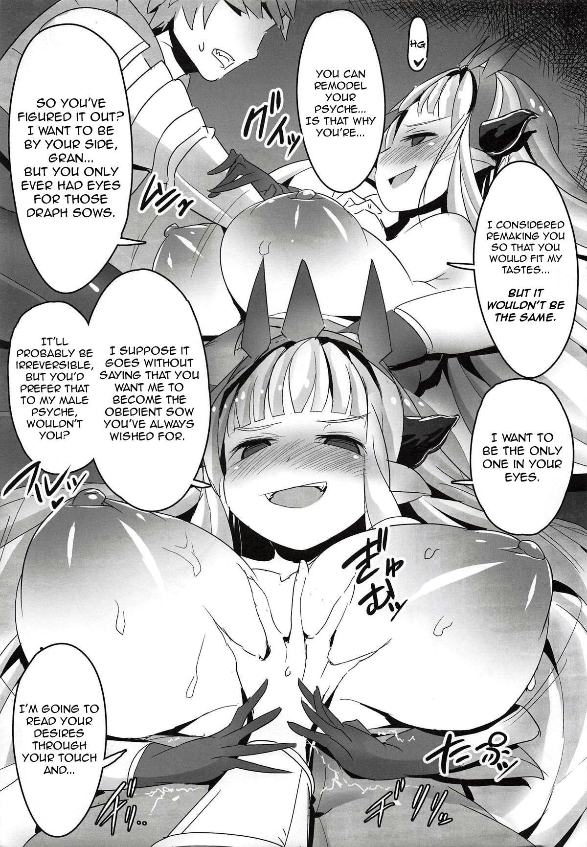 (C93) [Momokawa (Mikawa)] Cagliostro ga Onna Danin o Zenin Mesu Draph Dorei ni Shite Kureru You desu  | Cagliostro turned all the Female Crew Members into Draph Slave Sows (Granblue Fantasy) [English] [denialinred]