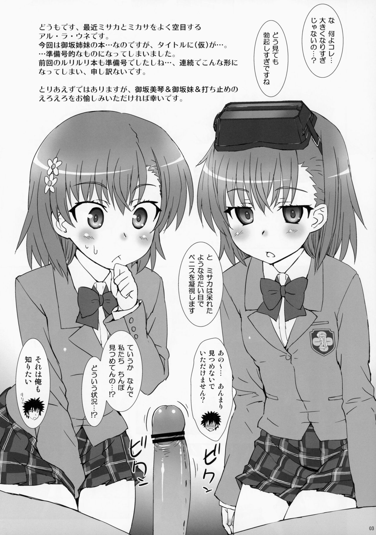 (C84) [ORANGE☆CHANNEL (Aru Ra Une)] Misaka Shimai Bon. (Kari) (Toaru Majutsu no Index)