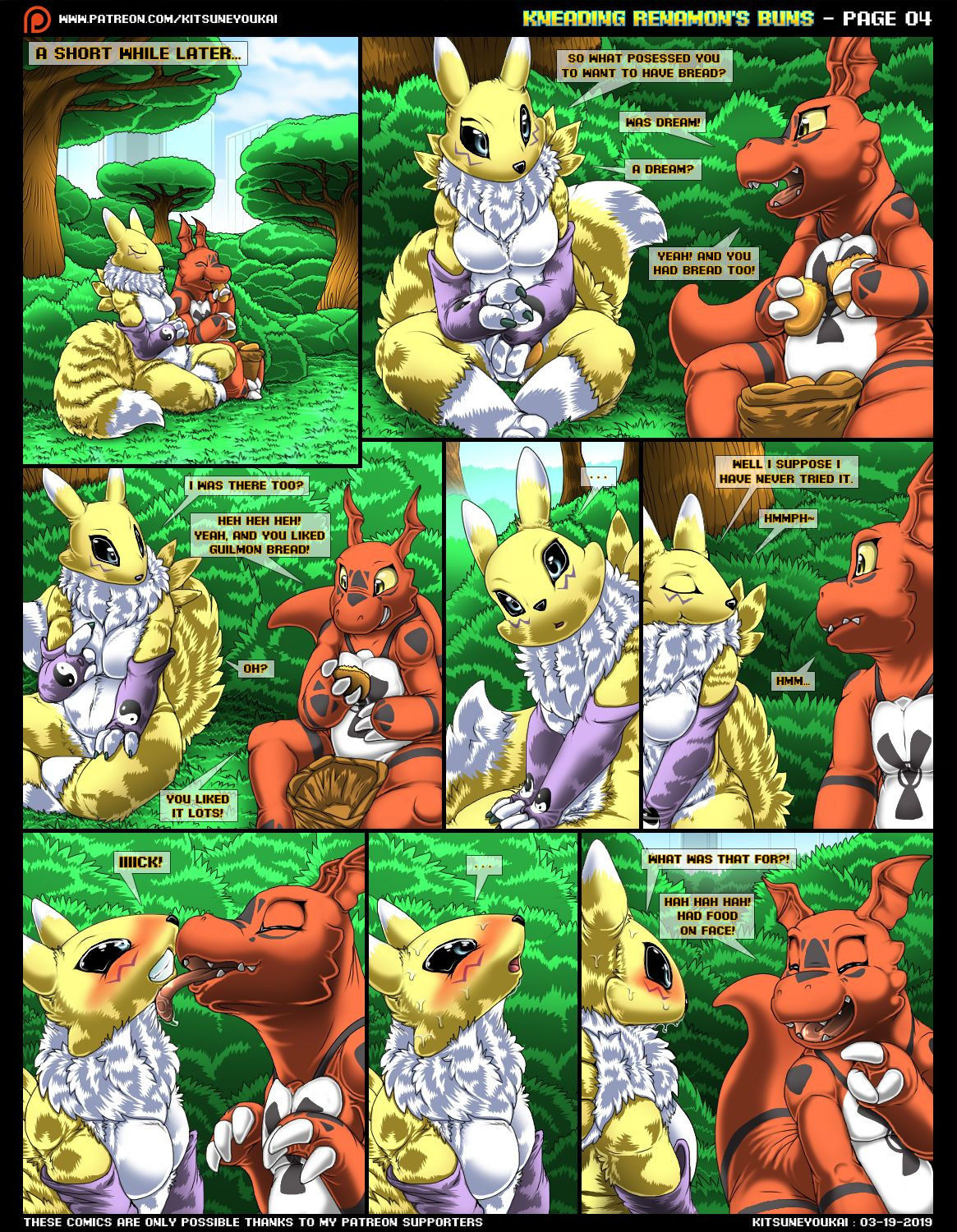 Kneading Renamon's Buns by Kitsune Youkai (Complete)