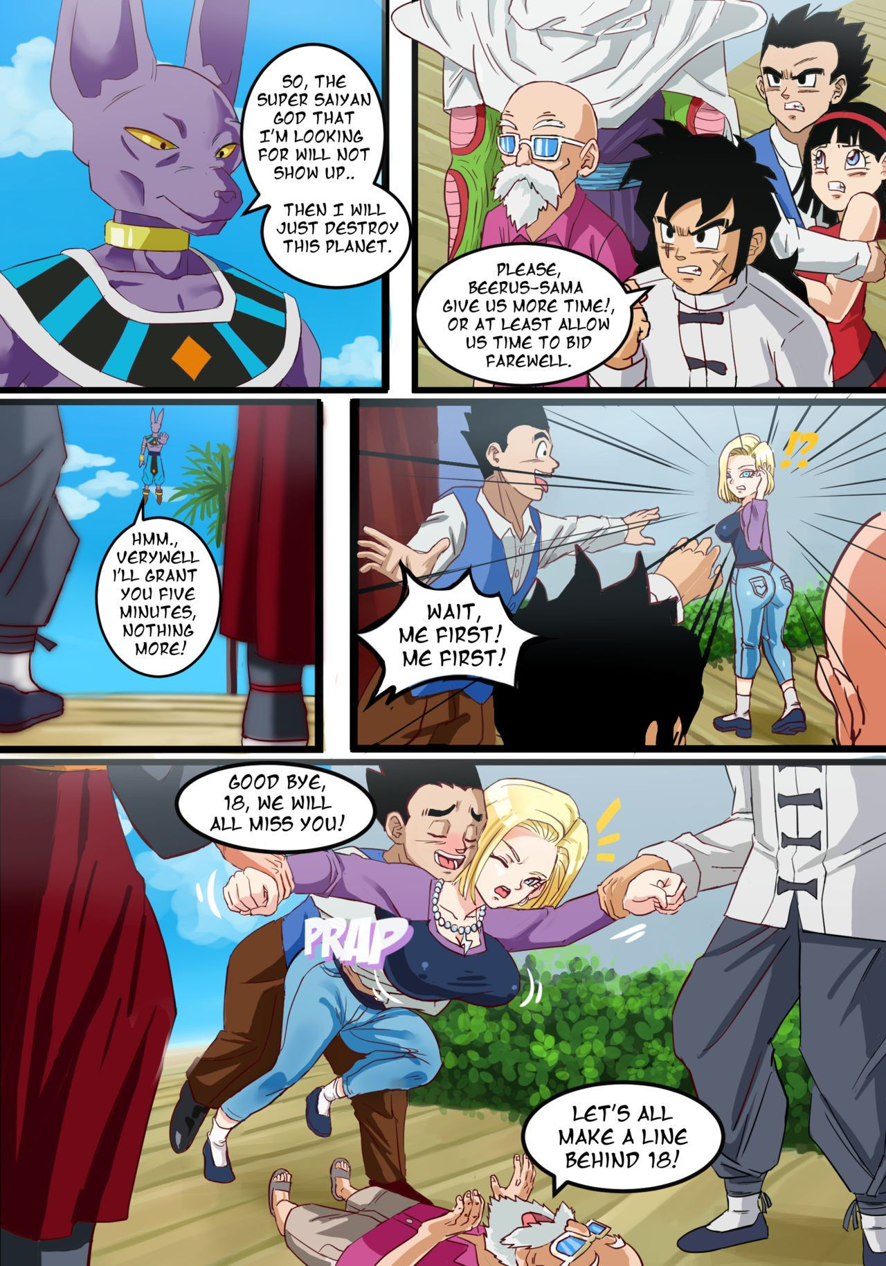 [PinkPawg] Uncensored Android 18 Beerus Arc Comic (Dragon Ball Super) *Ongoing*