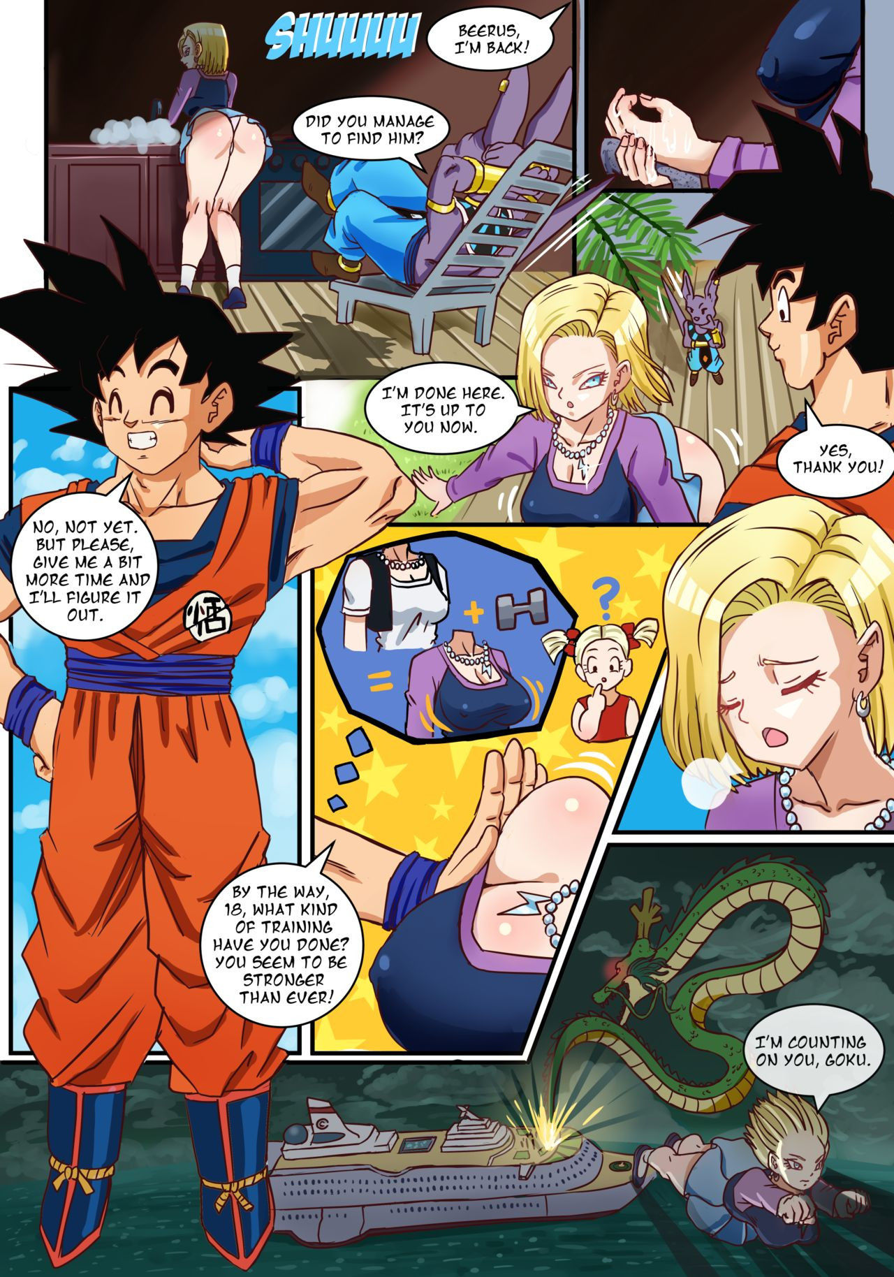 [PinkPawg] Uncensored Android 18 Beerus Arc Comic (Dragon Ball Super) *Ongoing*