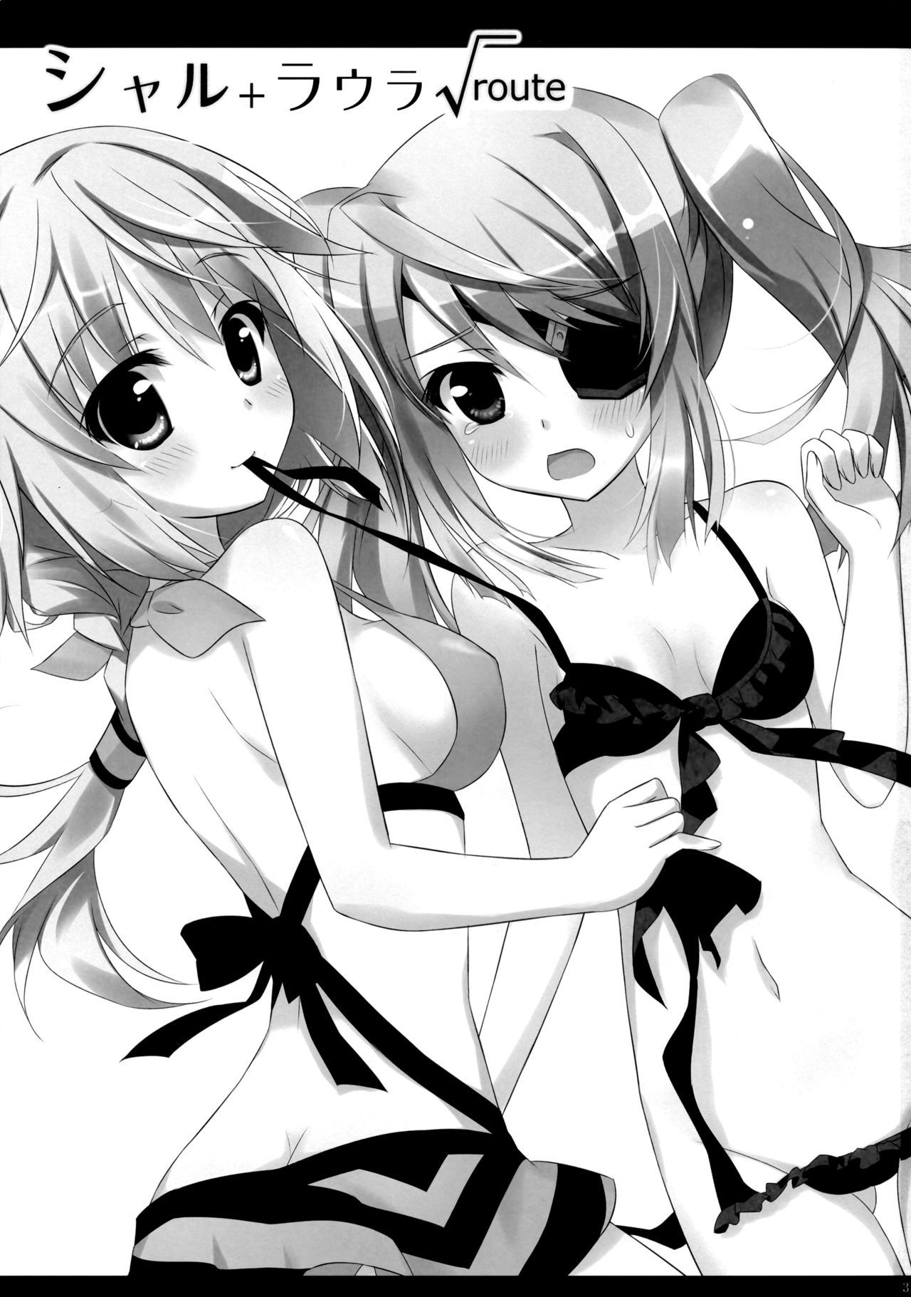 (SC51) [Ame nochi Yuki (Ameto Yuki)] Char + Laura Square Root route (IS <Infinite Stratos>) [Chinese] [脸肿汉化组]