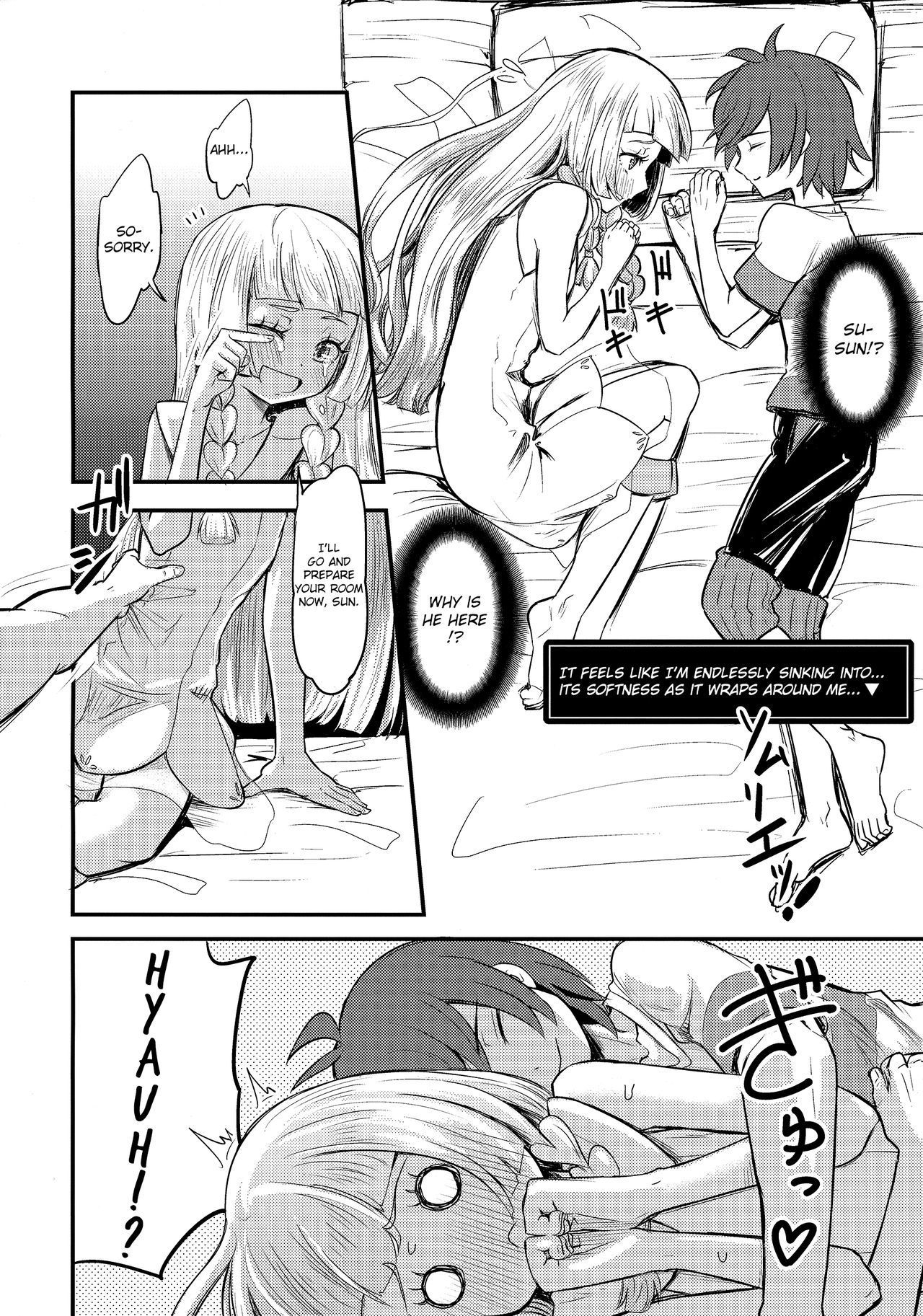 (C92) [crossray (Oomori Makoto)] Sugoi Dakimakura (Pokémon Sun and Moon) [English] {Hennojin}