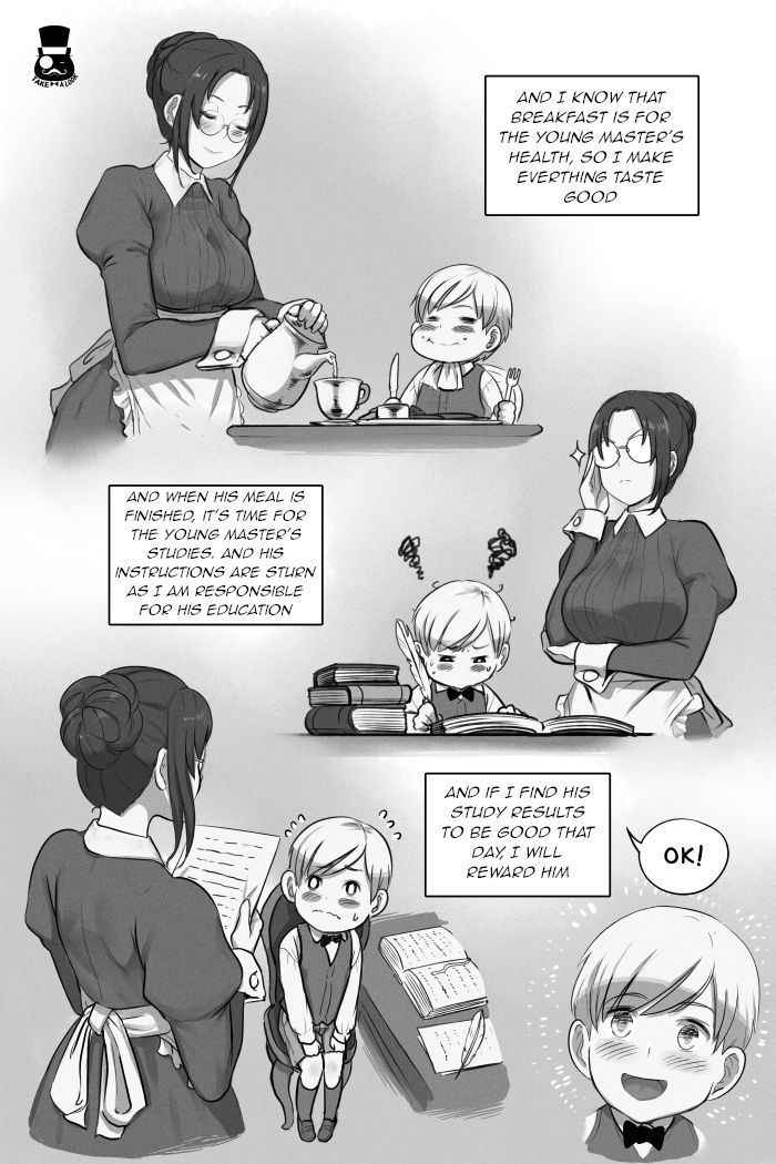 [Mr.takealook] a day of young master and maid [English] [q91]