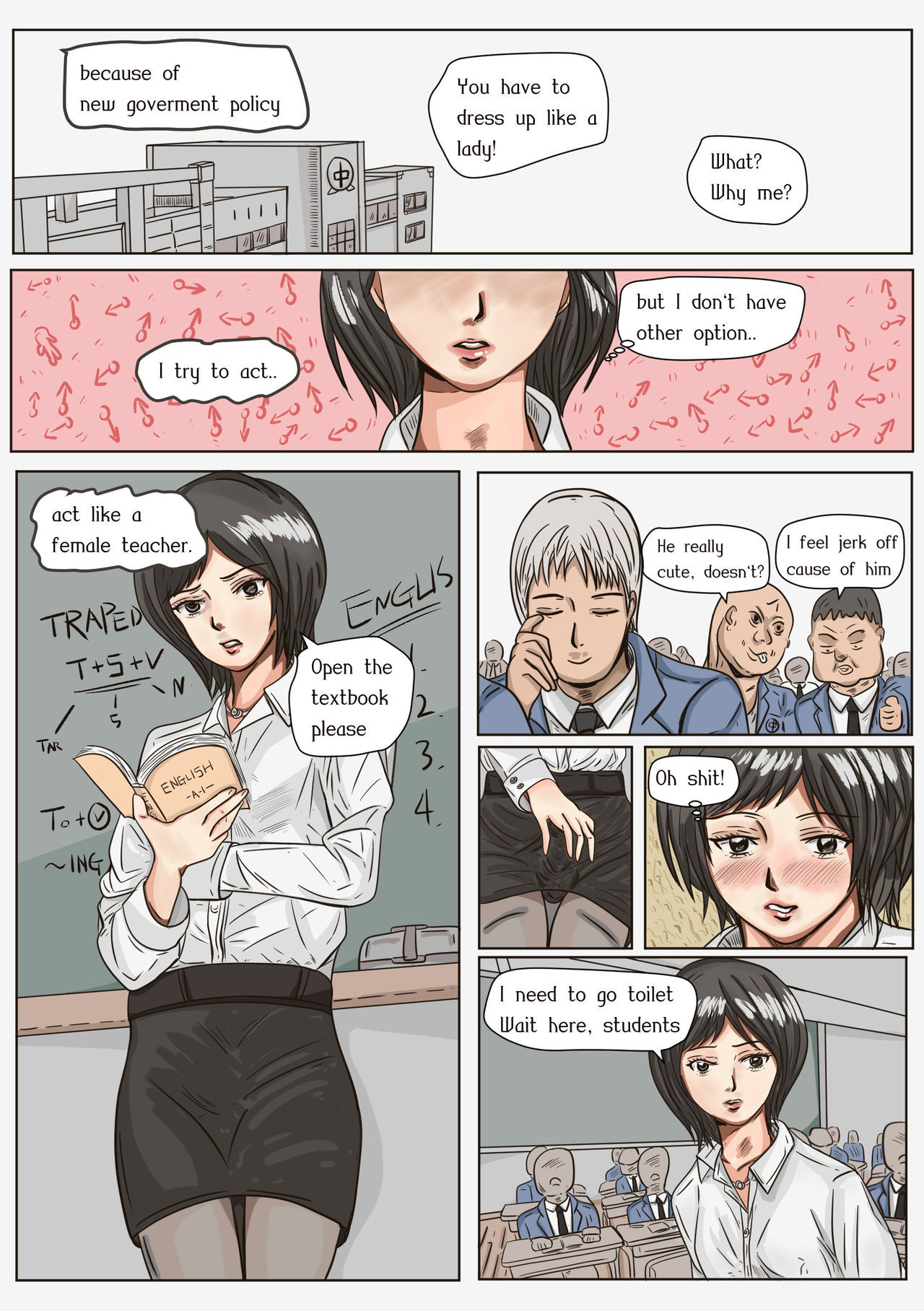 Trap teacher in toilet(Eng,Ongoing)