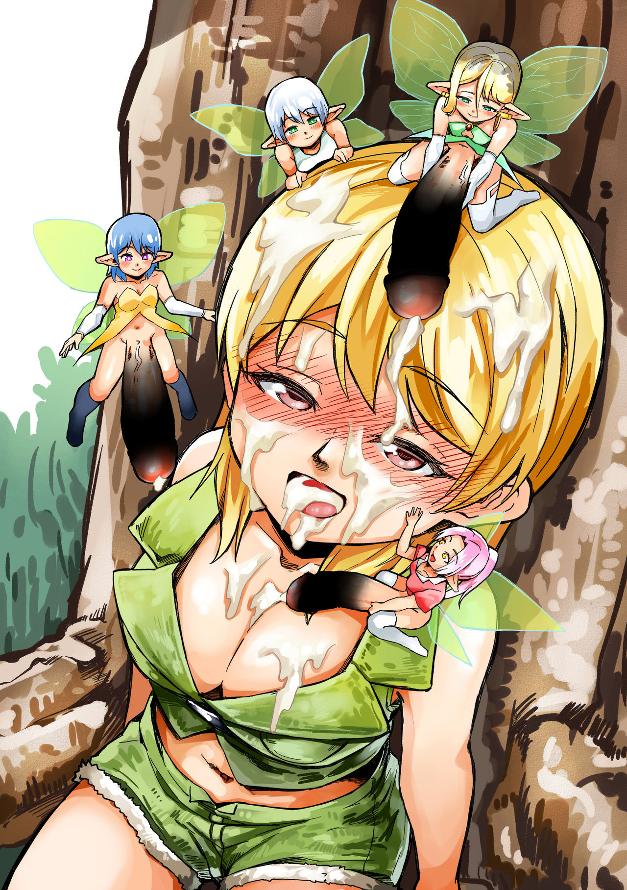 [Michomicho Koubou (Michomicho)] Futanari Yousei no Mori | Futanari Fairy Forest [English]