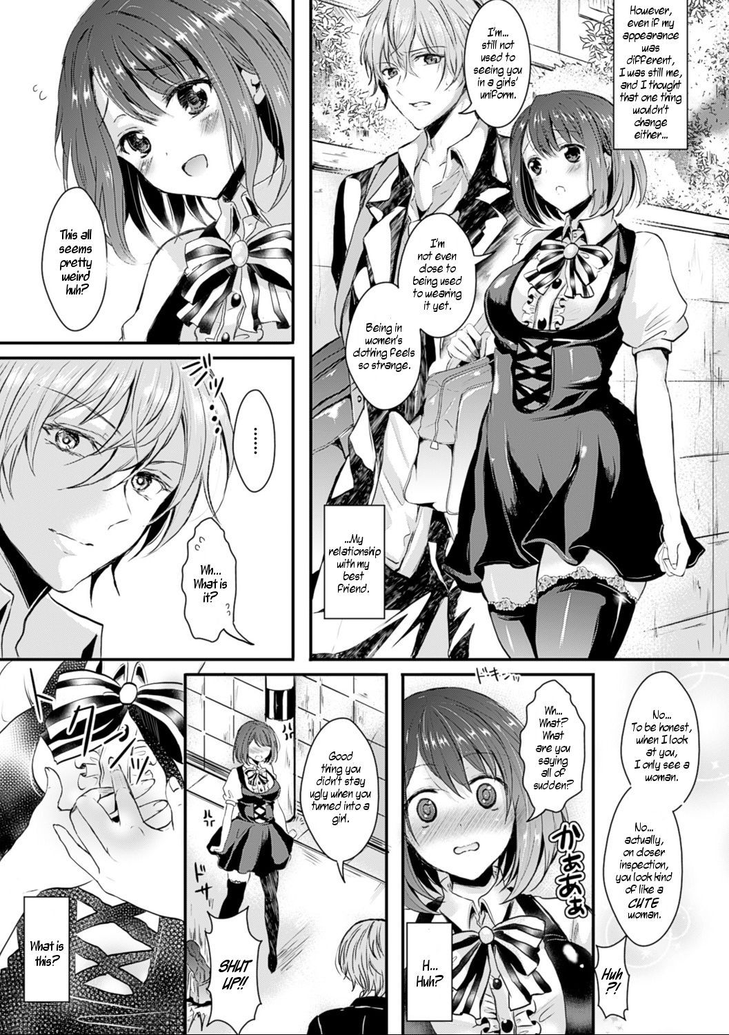 [Aji Pontarou] Onna ni Natte Koishite | I Became a Woman and Fell in Love (Kanojo e Class Change! ~Onna ni Natte Koishite~) [English] [Digital]