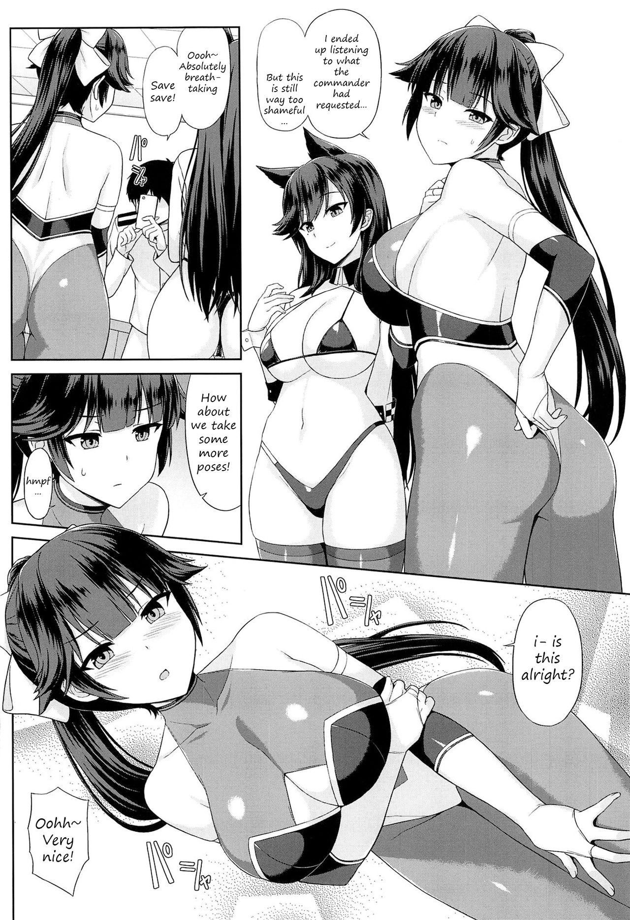 (COMIC1☆15) [Kaki no Tane (Summer)] Takao to Atago no Choppiri H na RQ Satsueikai (Azur Lane) [English] [2cooked4you]