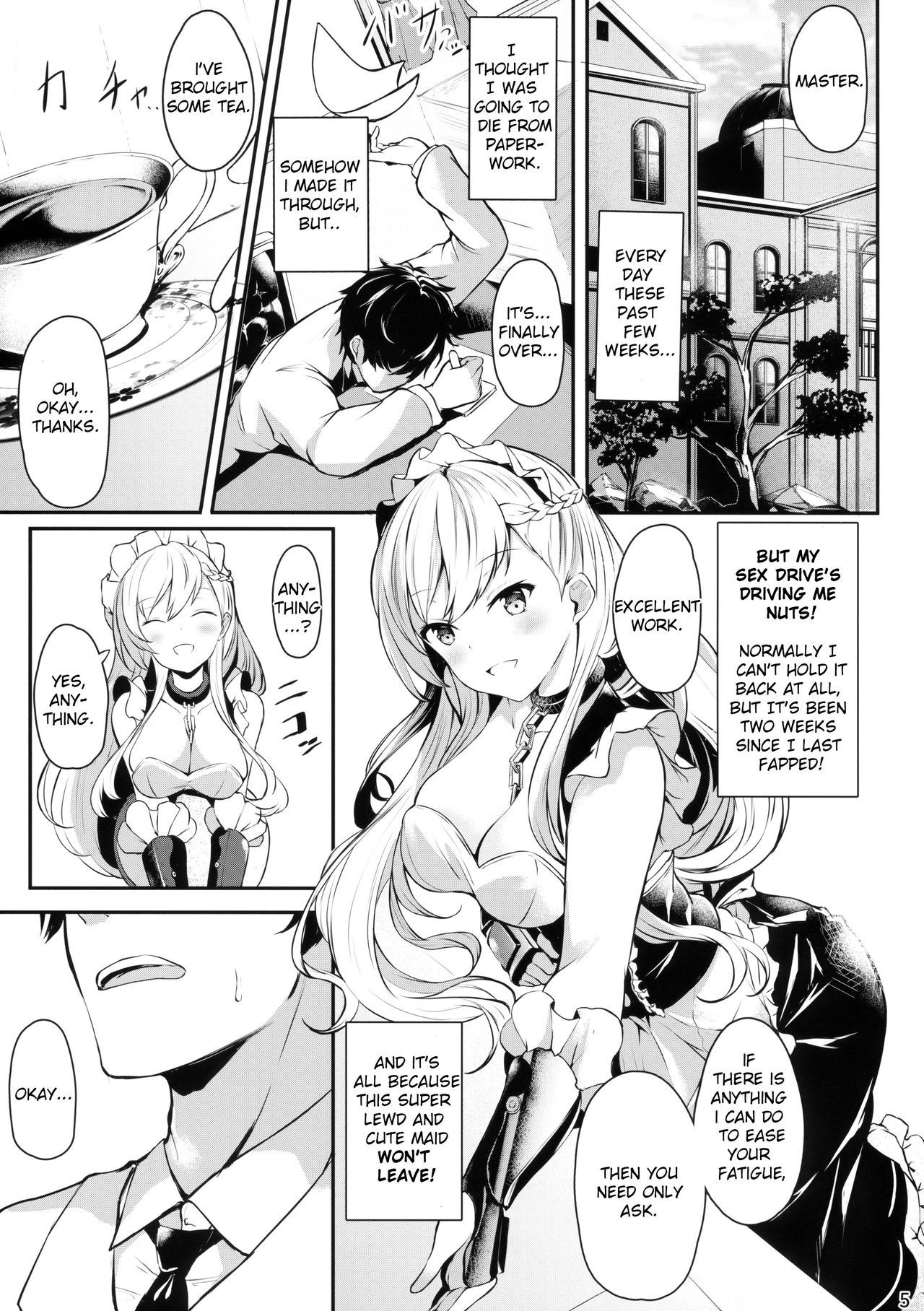 (C95) [@mousse (Yukisiro Arte)] Belfast-san to Shitsuke Aitai! | Learning Manners with Belfast! (Azur Lane) [English]