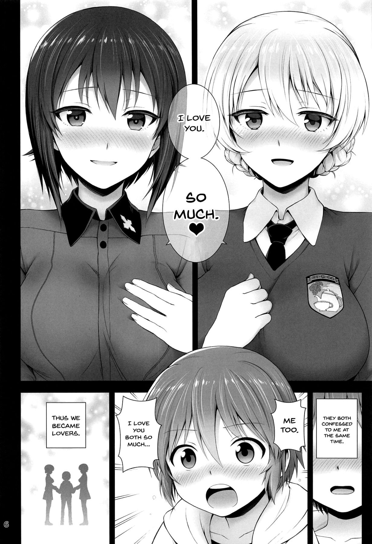 (C94) [Chabashira Chainsaw (Chacharan)] Darjeeling to Maho to no Koi Yakusoku | Darjeeling and Maho's Love Promise (Girls und Panzer) [English] {Doujins.com}