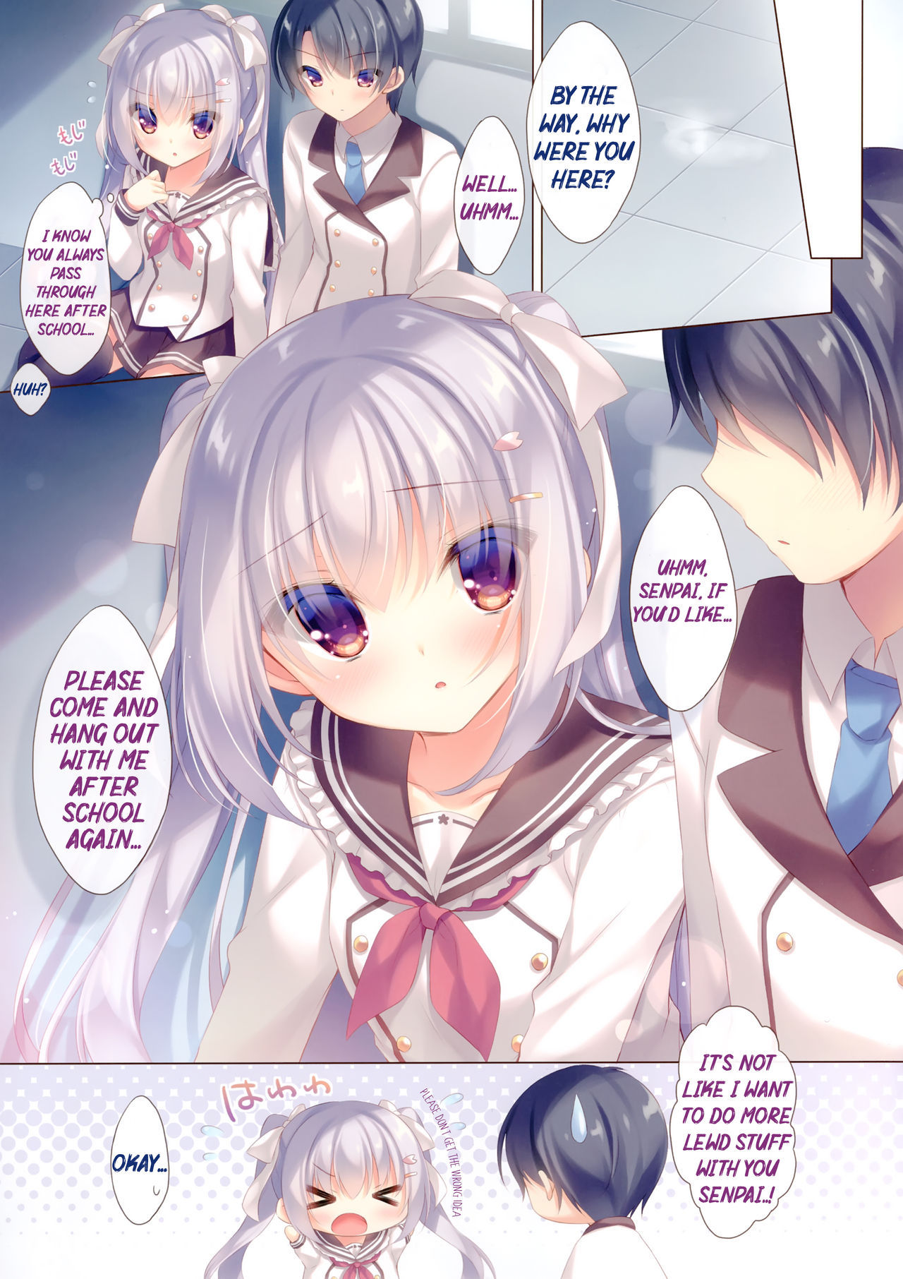 (COMIC1☆15) [Peach Candy (Yukie)] Senpai koko de shimasen ka? [English]