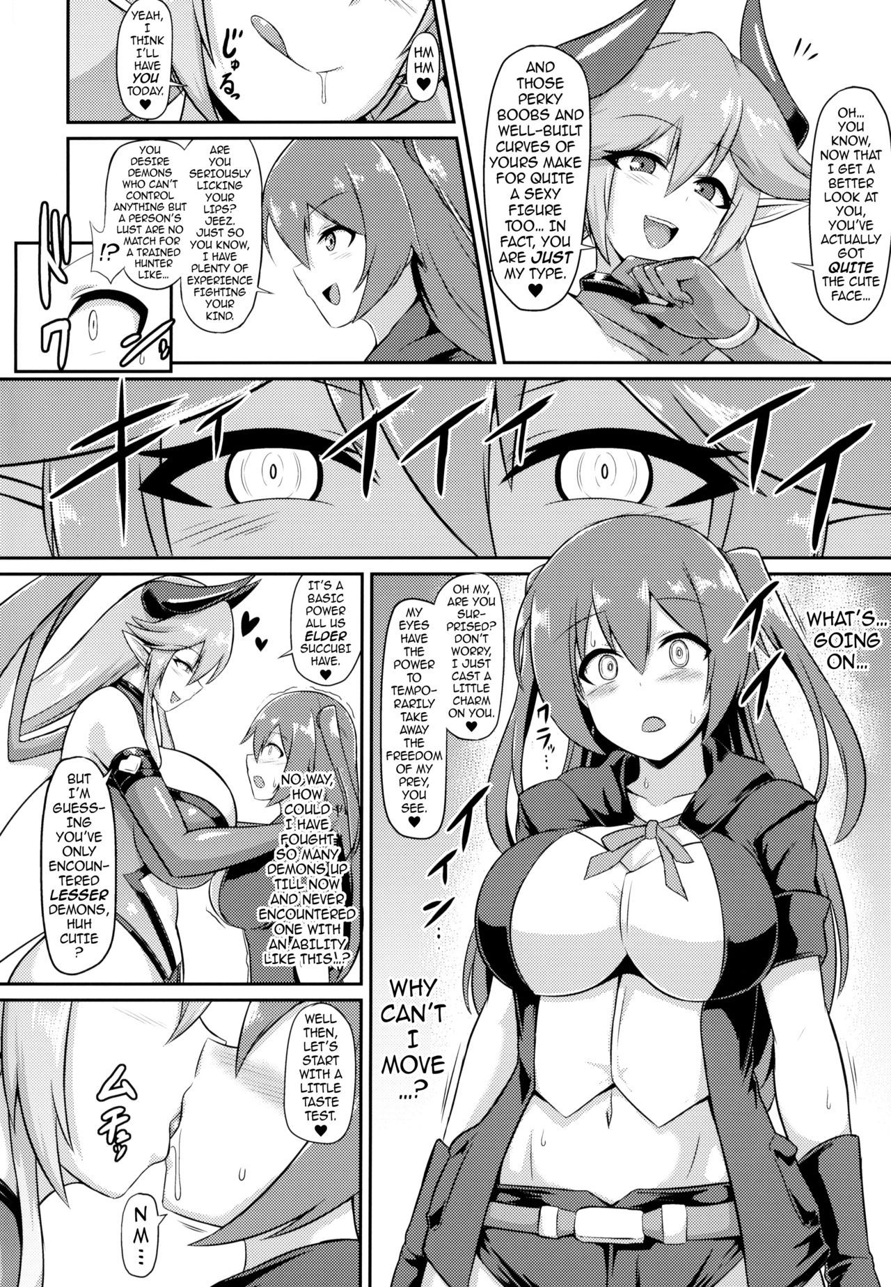 (COMIC1☆15) [Ikameshi Shokudou (Ikameshi)] Les Inma no Inmon Kairaku Choukyou | A Lesbian Succubus’s Lust Crest Pleasure Training [English] {darknight}