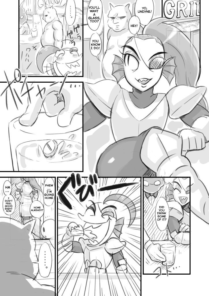 [Amanatsu] Undyne Ryoujoku Manga (Undertale)[Translated]