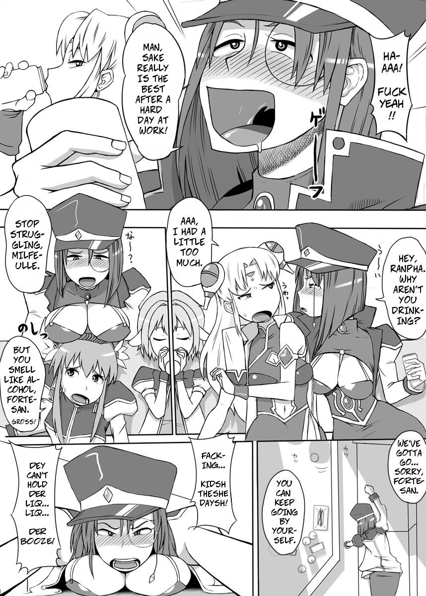 [Mousou Deguchi (Unou)] Oishikute Dame ni Naru | Forte's a Useless Drunk (Galaxy Angel) [English] [CopyOf]