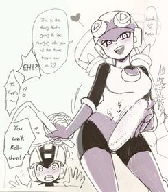 Exe Futanari Dark Roll chan x Rockman [English]