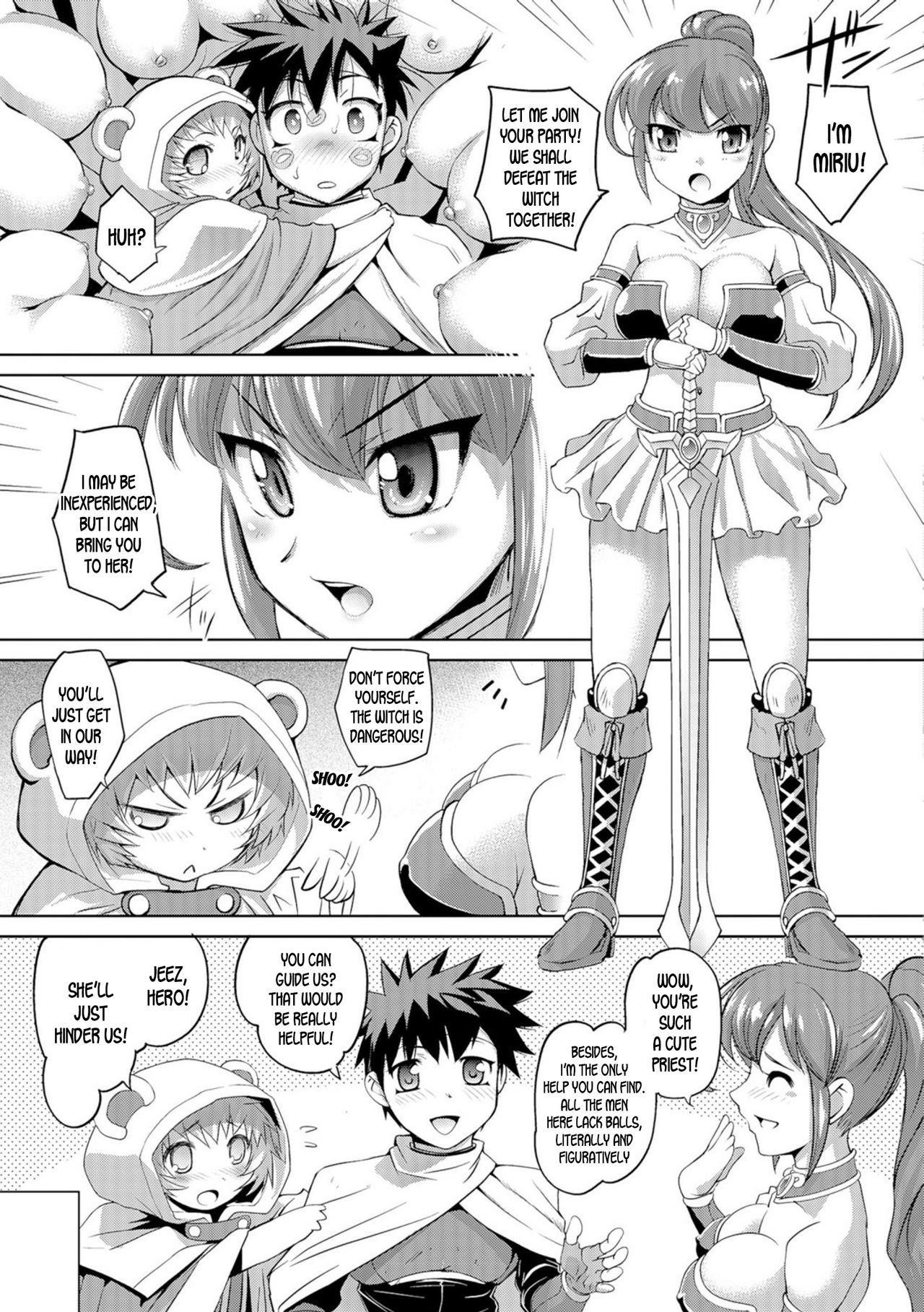 [RAYMON] Nyotaika Yuusha to Futanari no Majo | Genderbent Hero and the Futanari Witch (Nyotaika Ouji to Tatasare Hime) [English] [desudesu] [Digital]