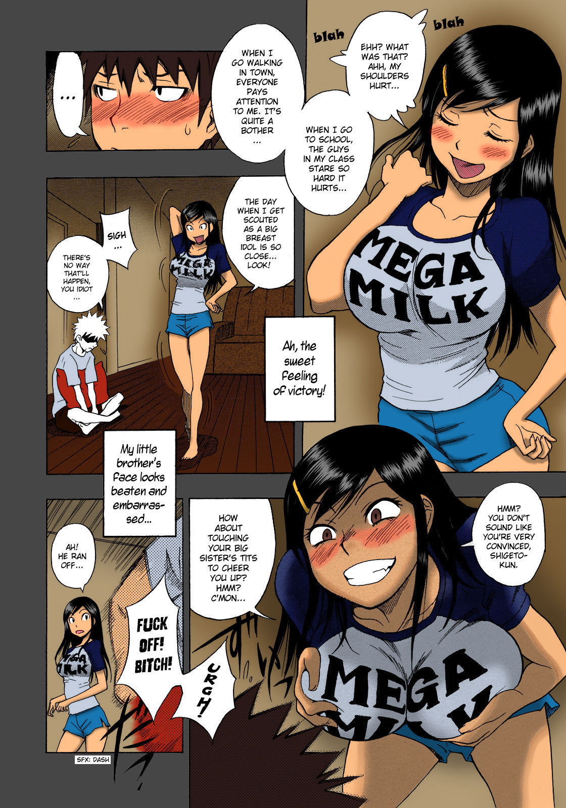 [Shiden Akira] Hinnyuu Kyonyuu History | Tiny Boobs Giant Tits History (COMIC Megastore 2008-03) [English] [Rhapfan] [Colorized]