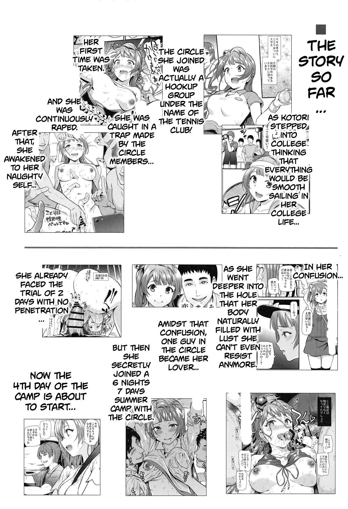 (C95) [Dai 6 Kichi (Kichirock)] Joshidaisei Minami Kotori no YariCir Jikenbo Case.4 | College Girl Kotori Minami's Hookup Circle Files Case #4 (Love Live!) [English] [obsoletezero]